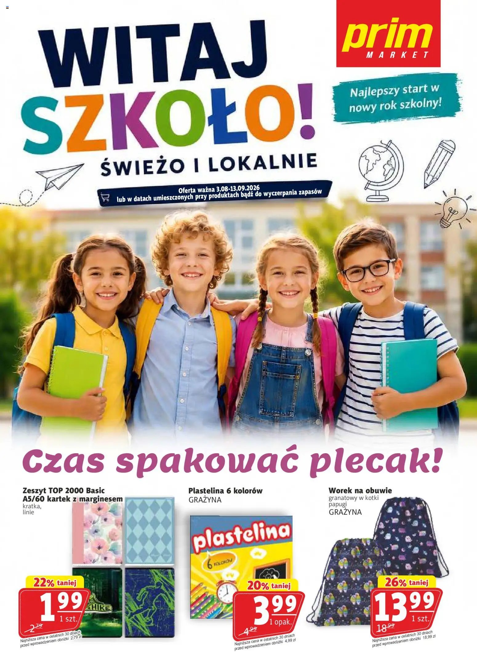 Prim Market gazetka - Witaj Szkoło