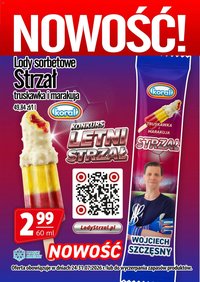 Prim Market promocja - Lody Strzał (Wojciech Szczesny) Koral