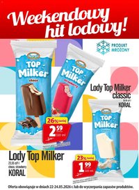 Prim Market promocja - Lody Top Milker Koral (2026-05-22 - 2026-05-24)