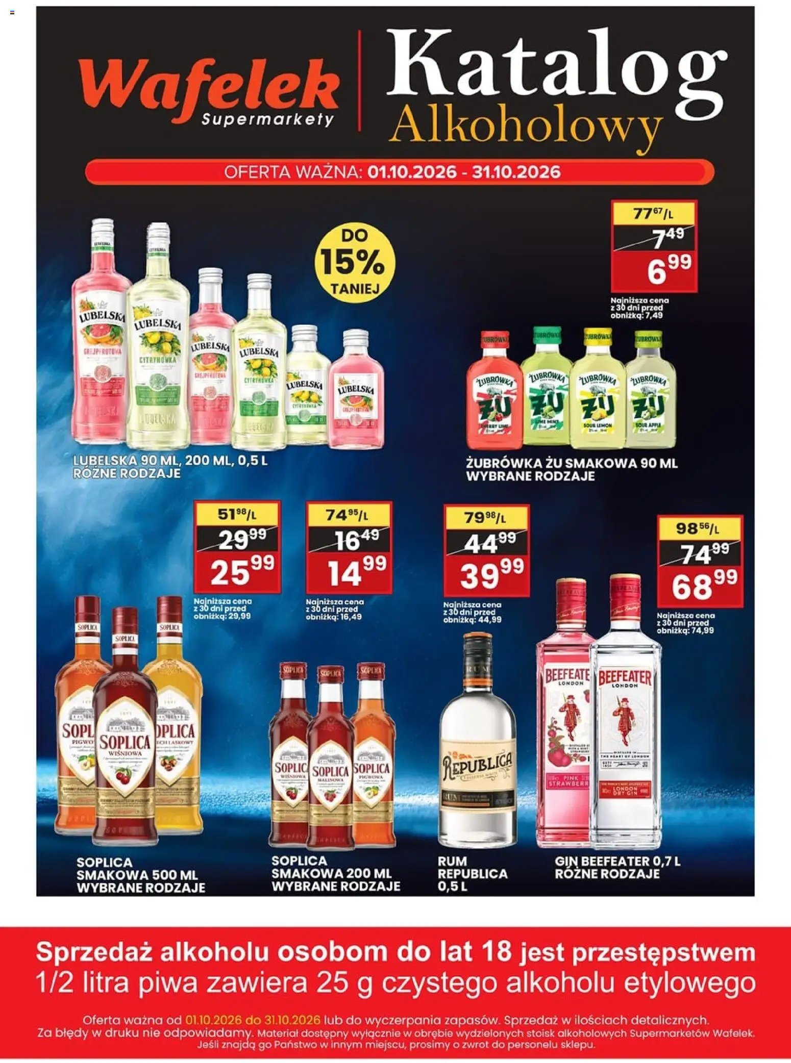Wafelek gazetka alkoholowa