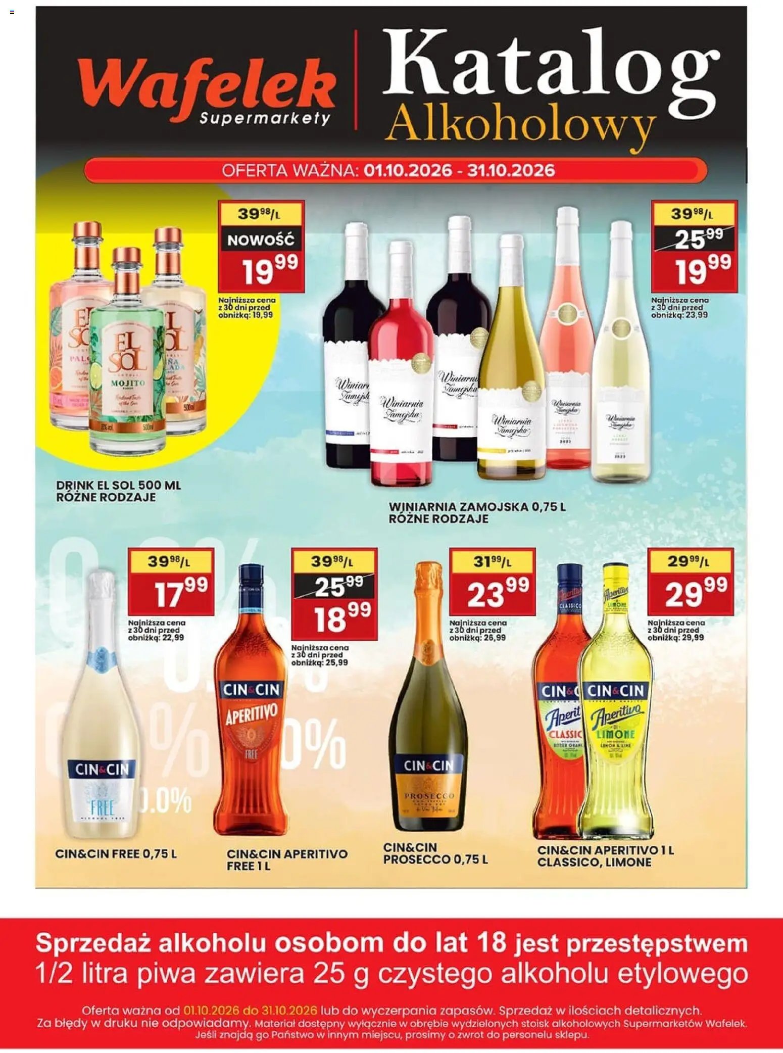 Wafelek gazetka alkoholowa