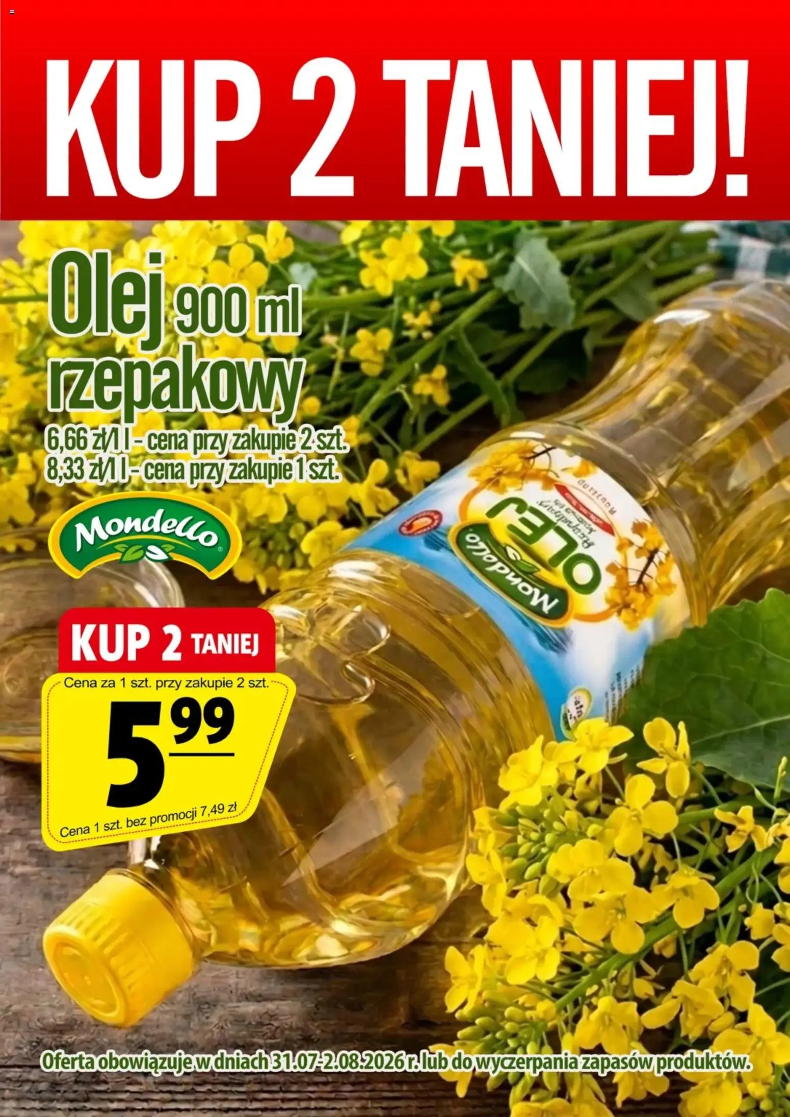 Prim Market promocja - Olej Rzepakowy