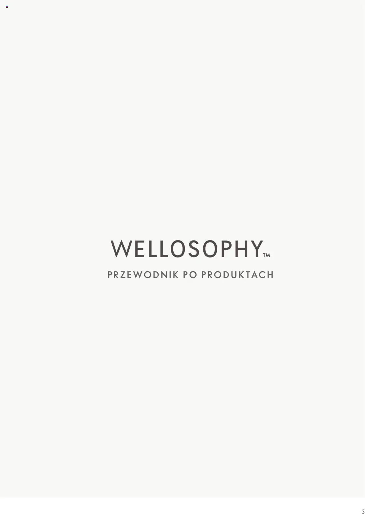 Oriflame Katalog - Przewodnik po produktach Wellosophy