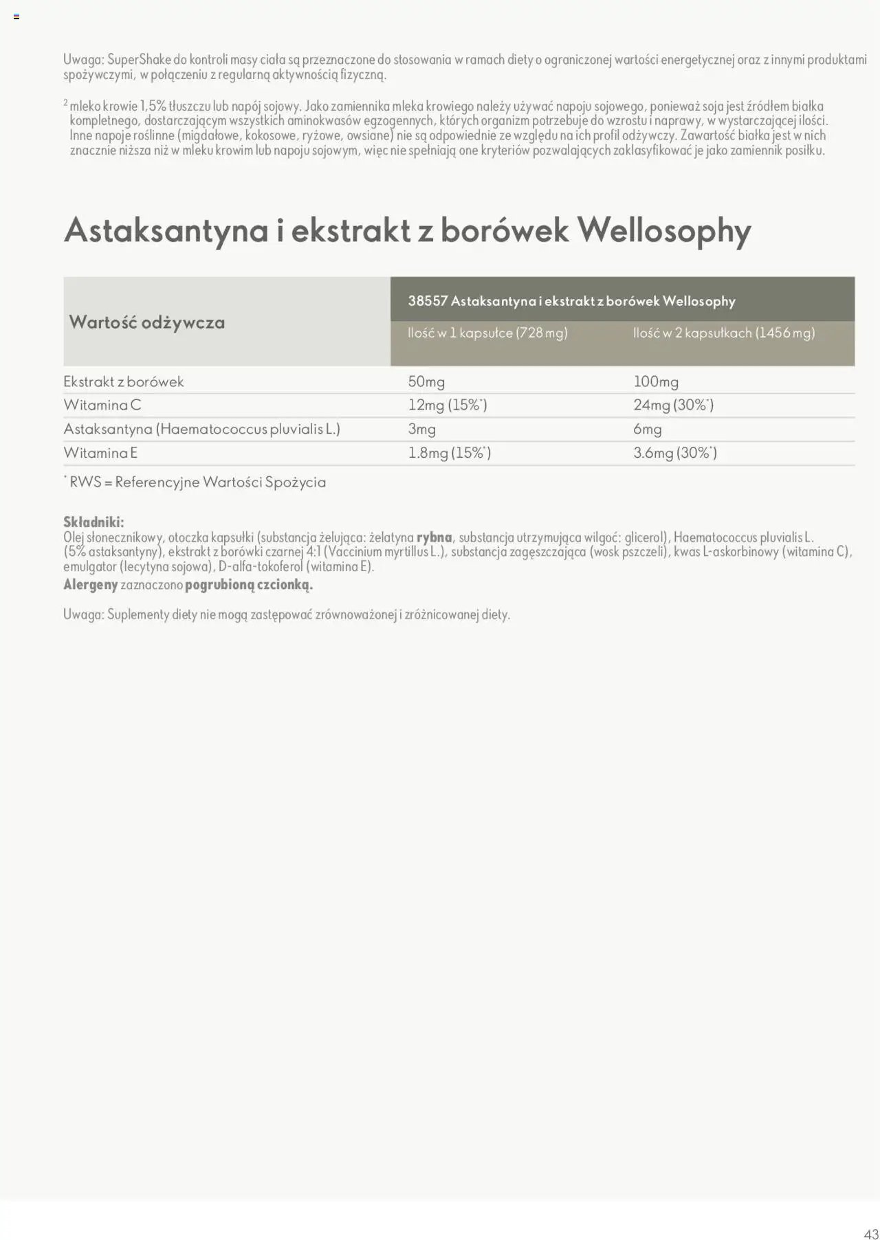 Oriflame Katalog - Przewodnik po produktach Wellosophy