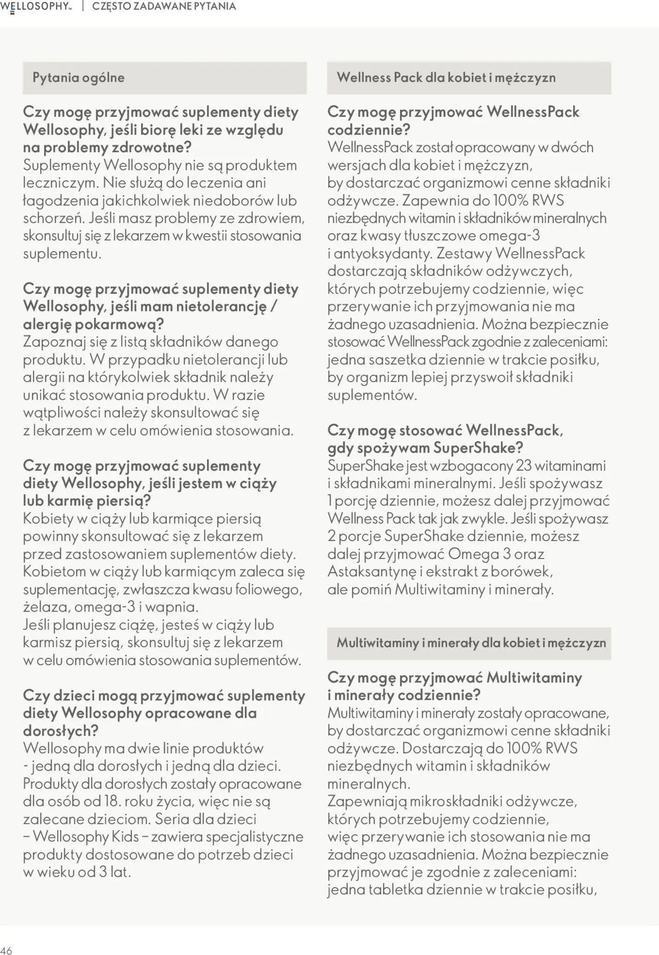 Oriflame Katalog - Przewodnik po produktach Wellosophy
