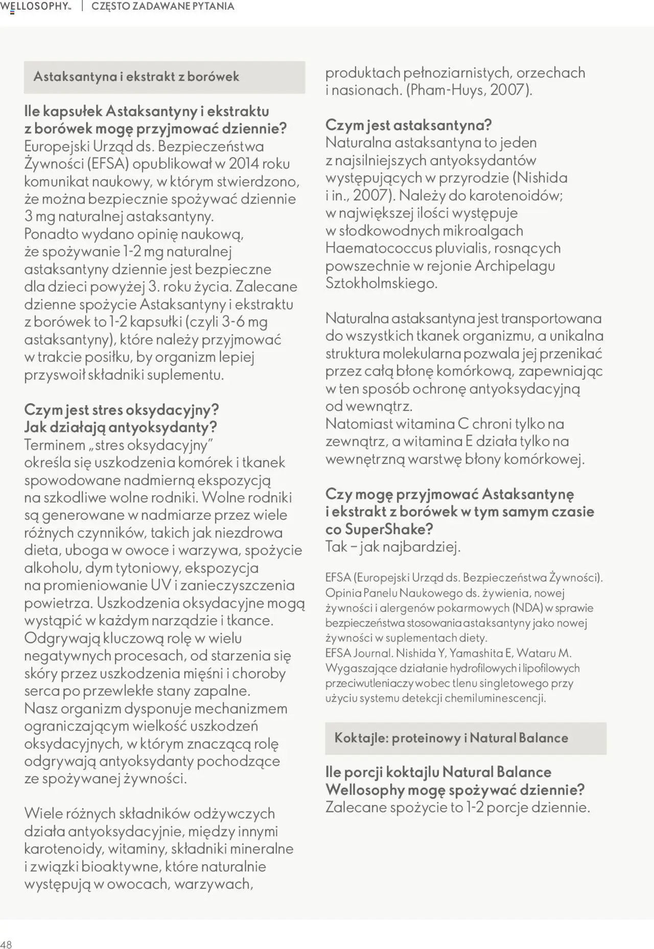 Oriflame Katalog - Przewodnik po produktach Wellosophy