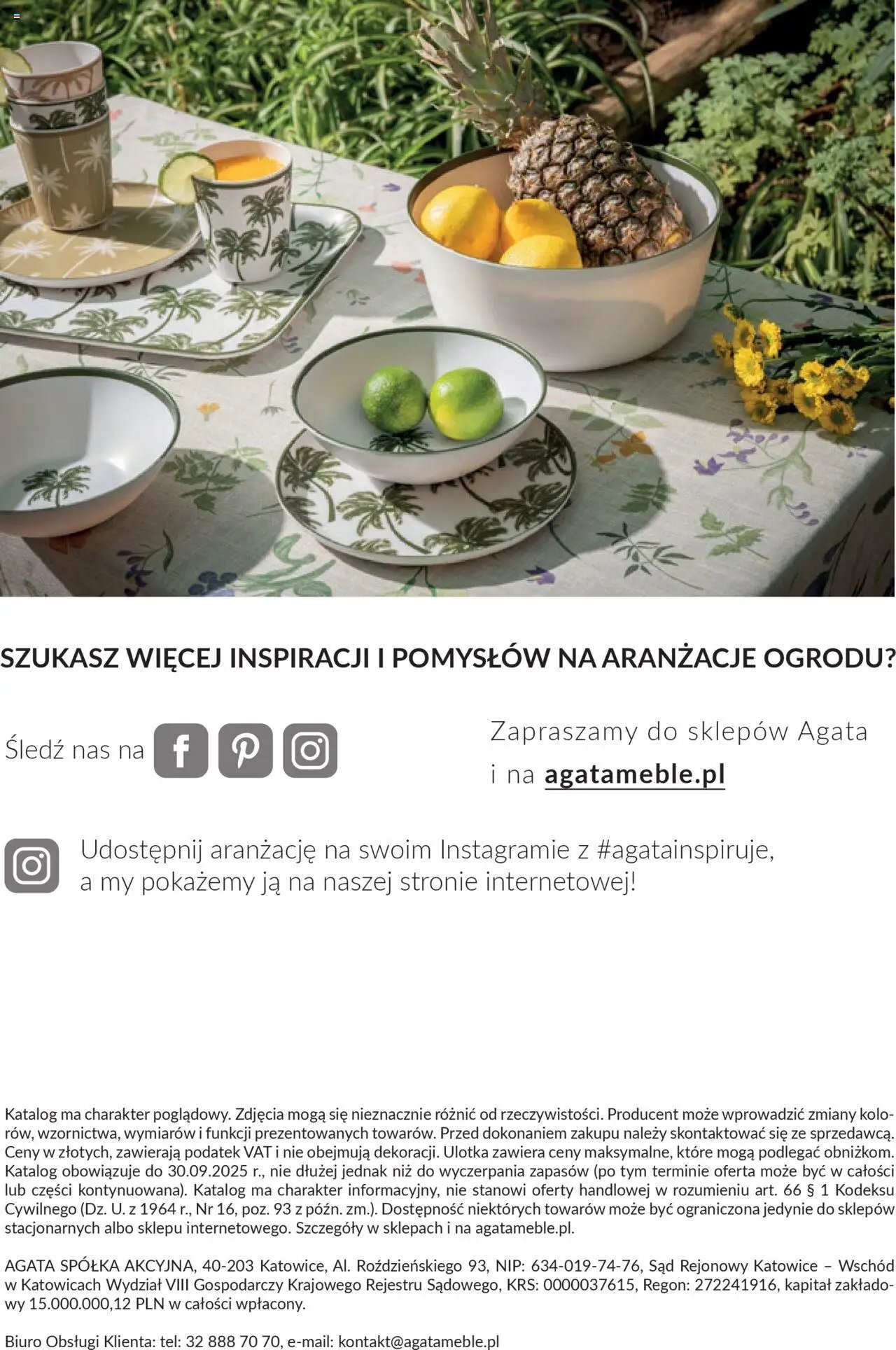 Salony Agata Gazetka - Ogród