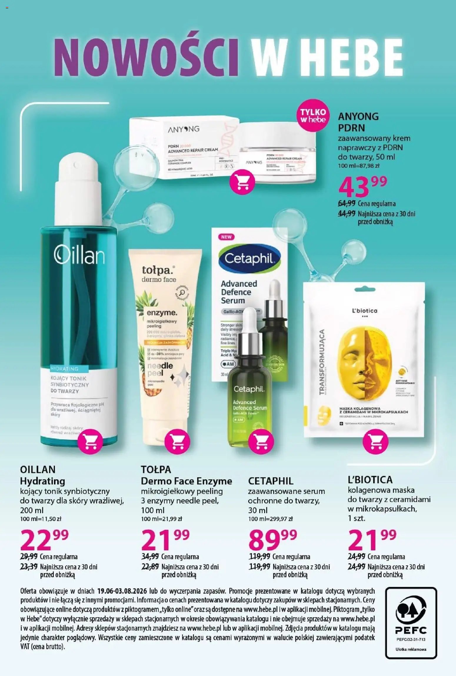Hebe gazetka - Katalog