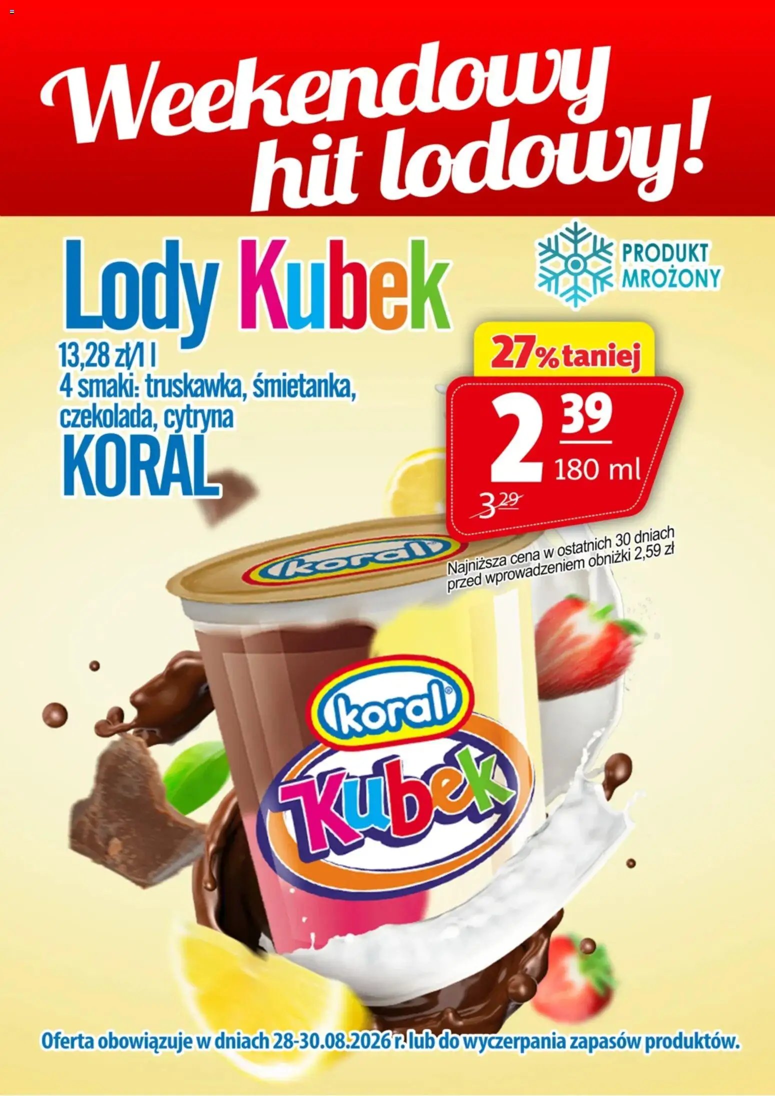 Prim Market promocja - Lody Kubek Koral