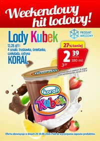 Prim Market promocja - Lody Kubek Koral