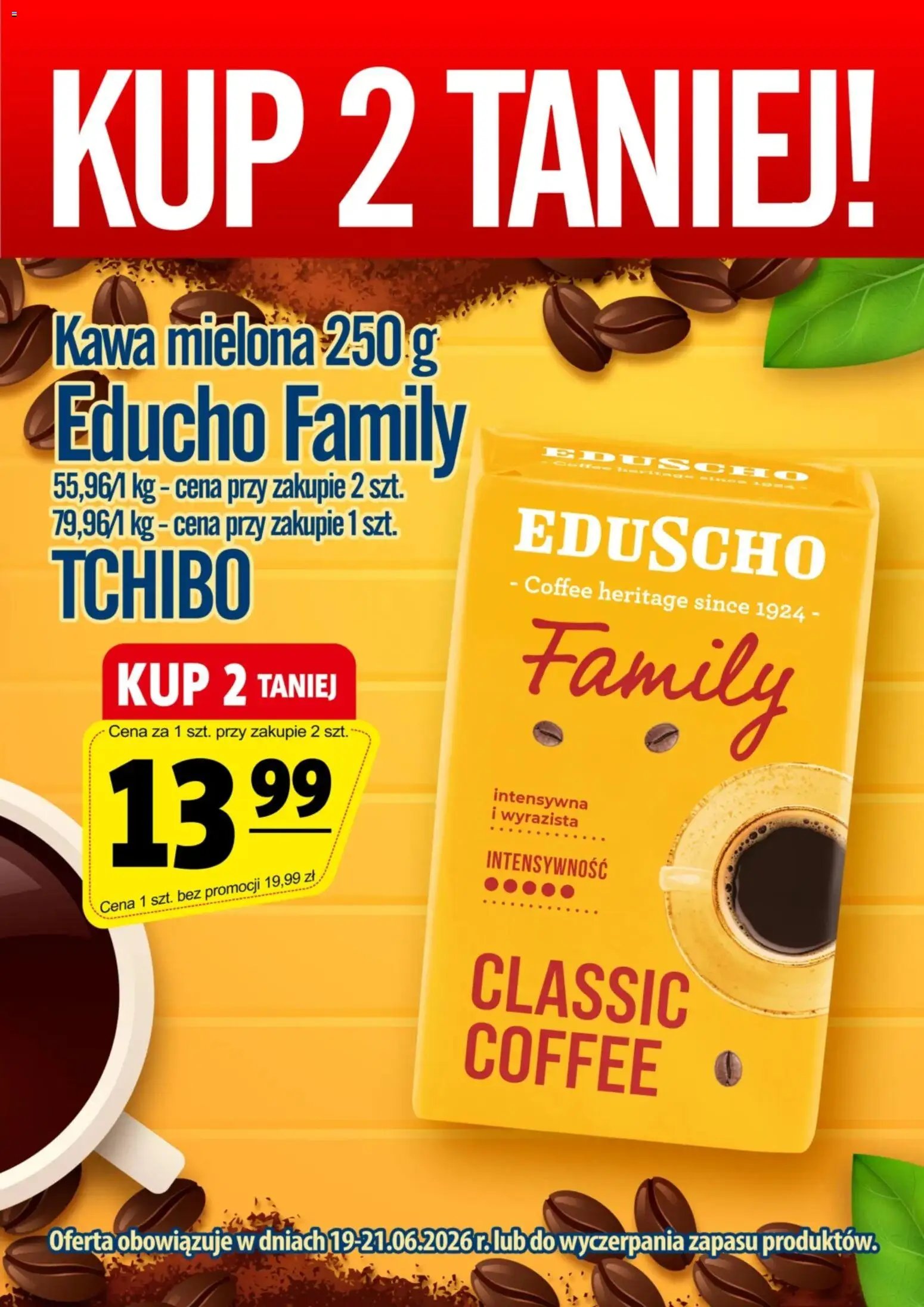 Prim Market promocja - Kawa Mielona Eduscho Family