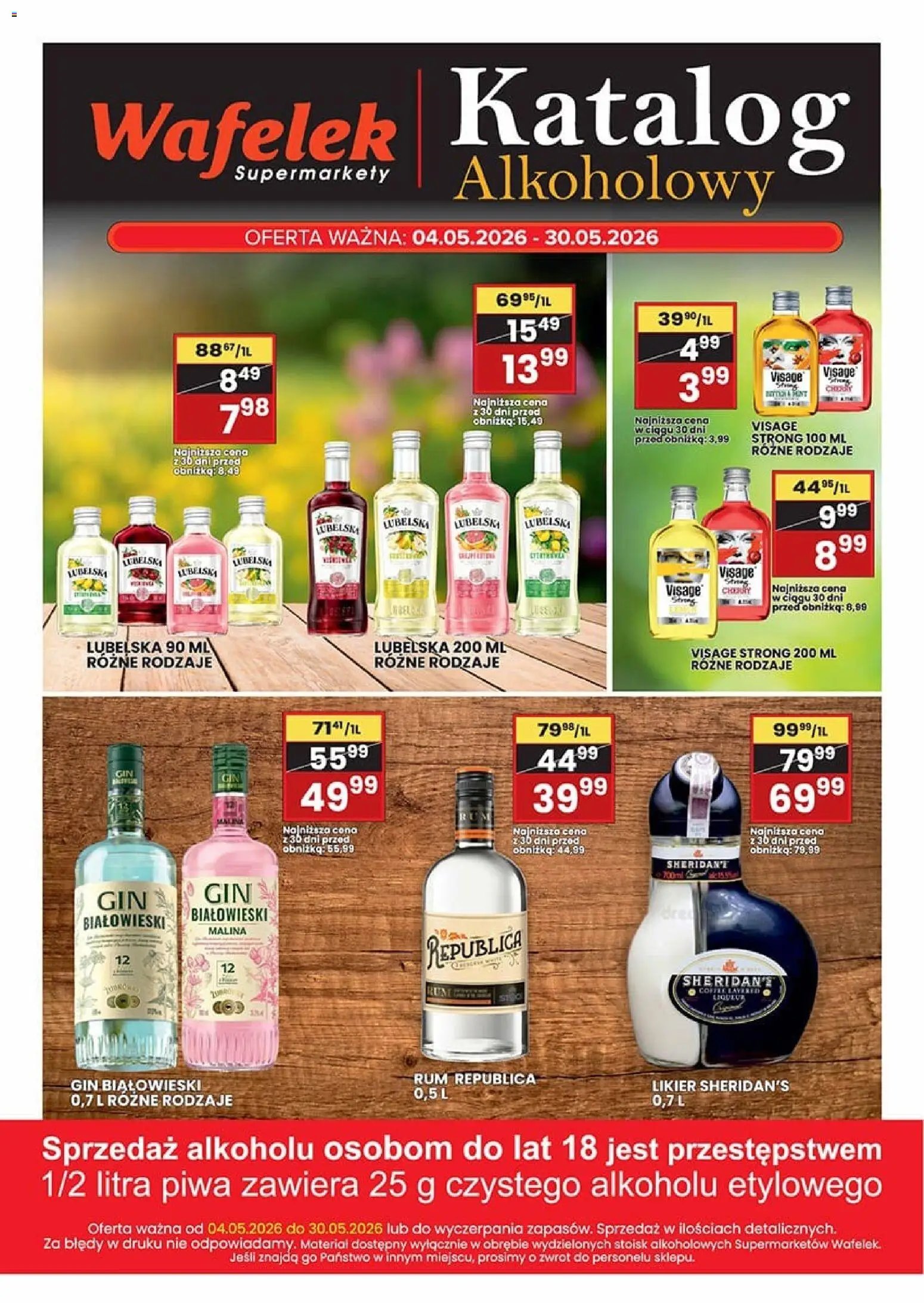 Wafelek gazetka alkoholowa