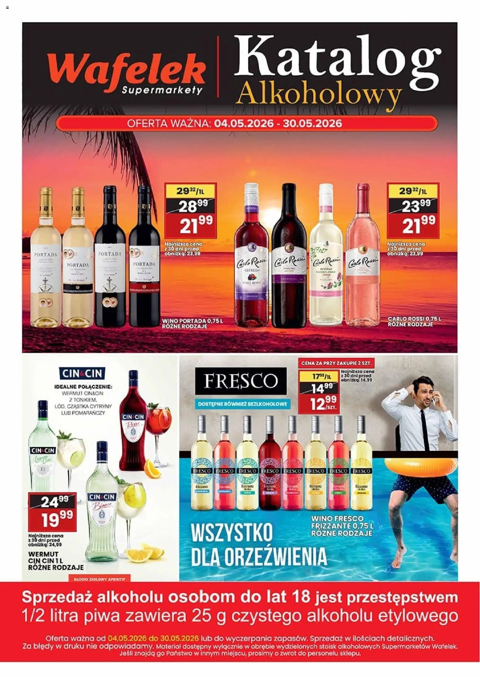 Wafelek gazetka alkoholowa