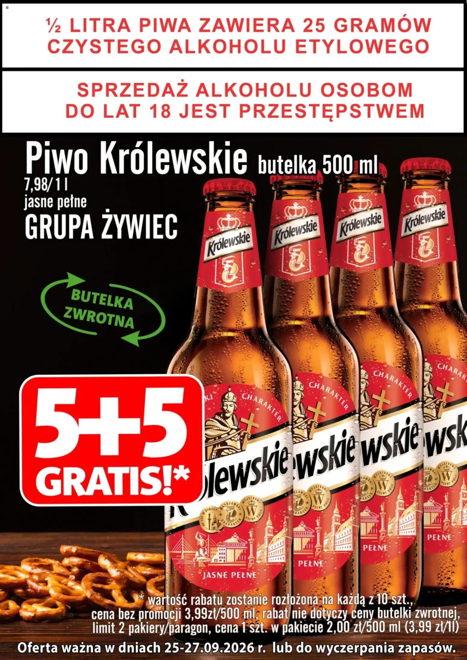 Prim Market promocja - Piwo Królewskie 5+5 Gratis