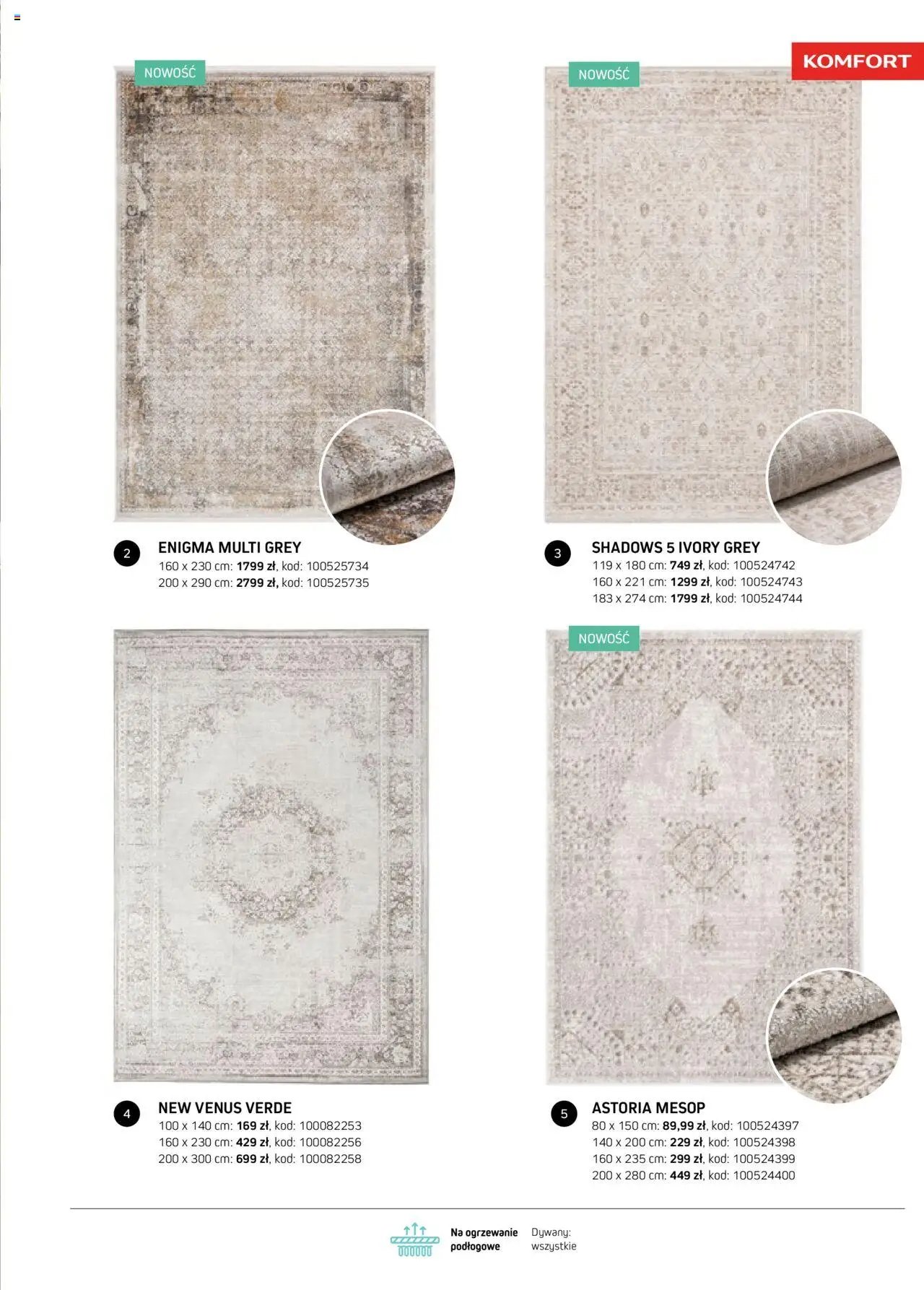 Komfort Gazetka - Katalog Dywanów