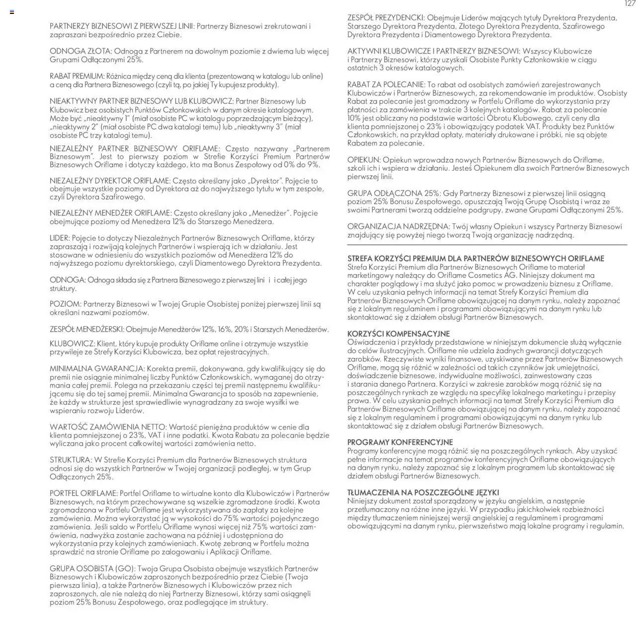 Oriflame Katalog - Strefa Korzyści Premium
