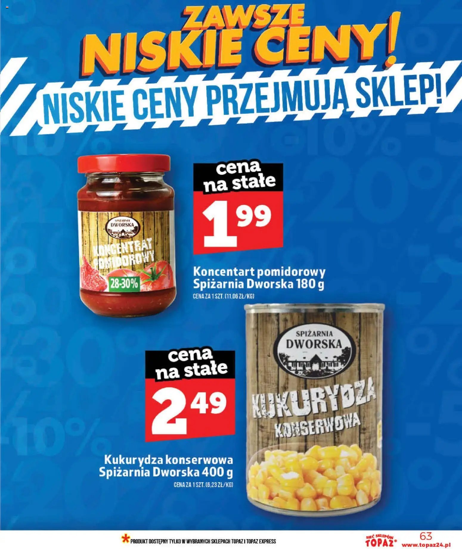 Topaz gazetka - Ceny małe na stałe