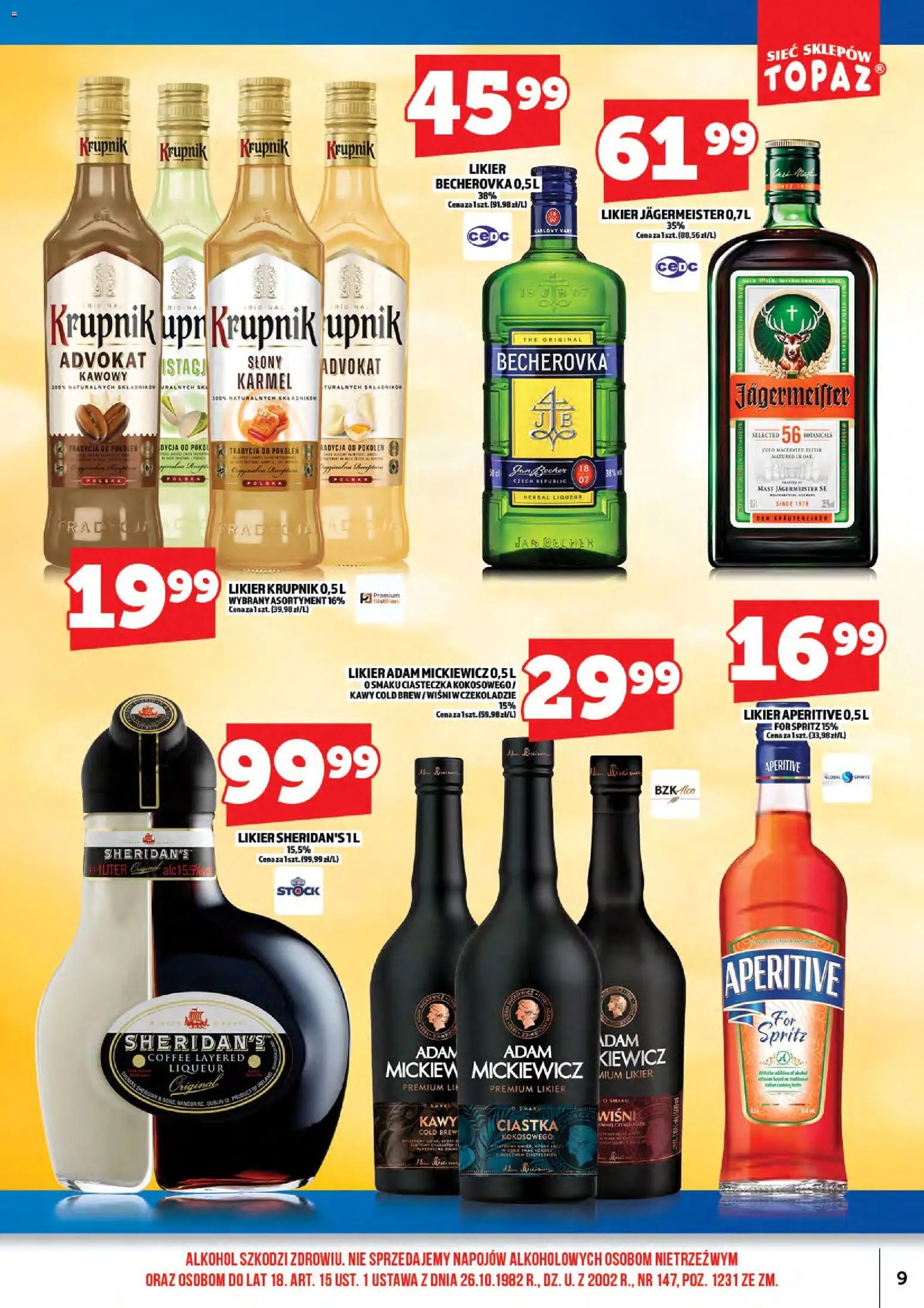 Topaz gazetka alkoholowa