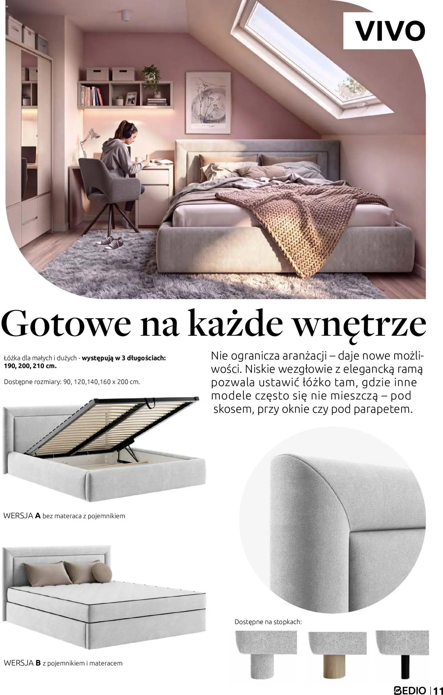 Black Red White promocje - Łóżka i materace BEDIO