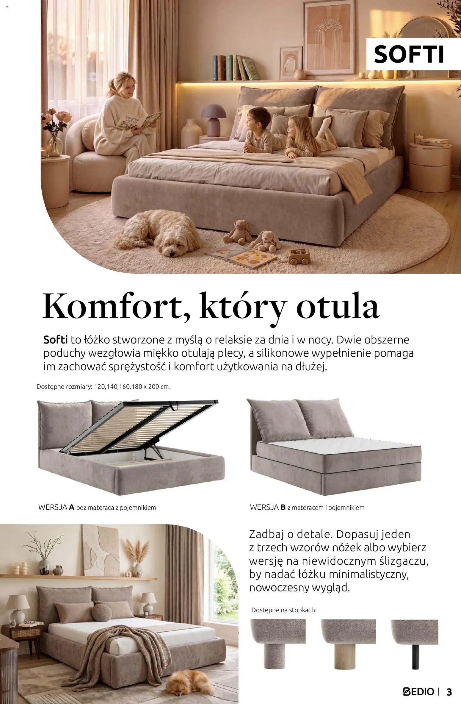 Black Red White promocje - Łóżka i materace BEDIO