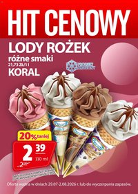 Prim Market promocja - Lody Rożek Koral