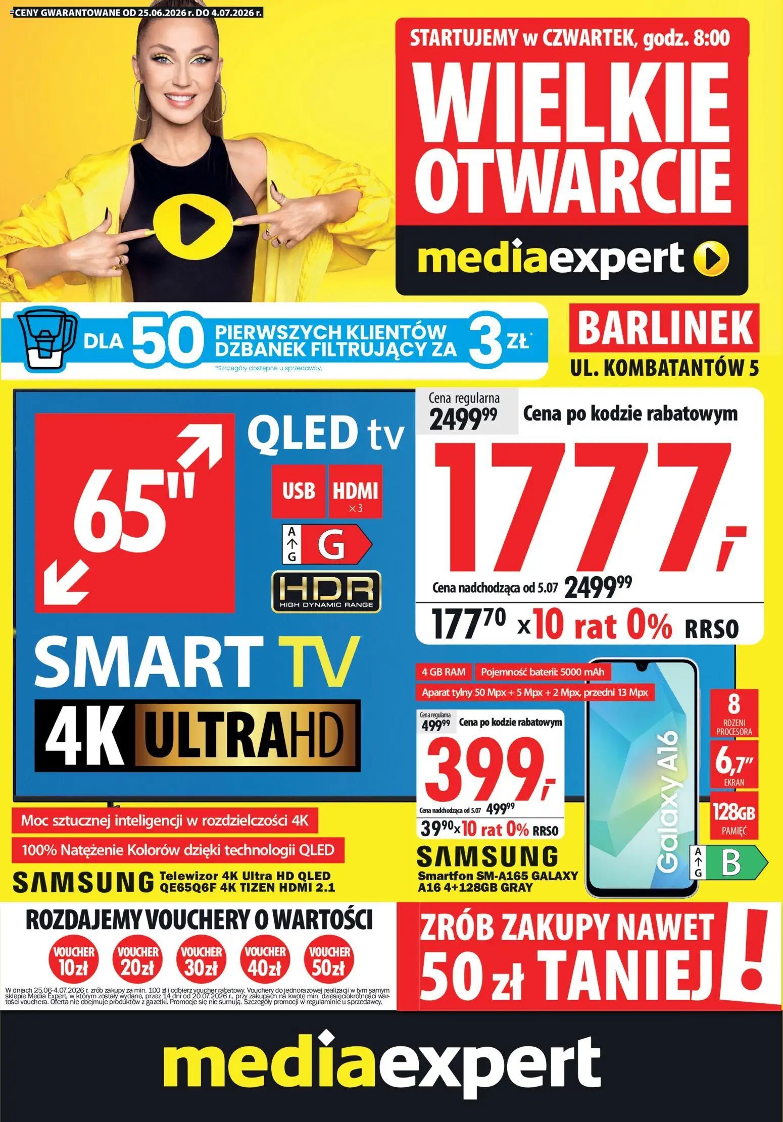 Mediaexpert promocje - Wielkie otwarcie Barlinek