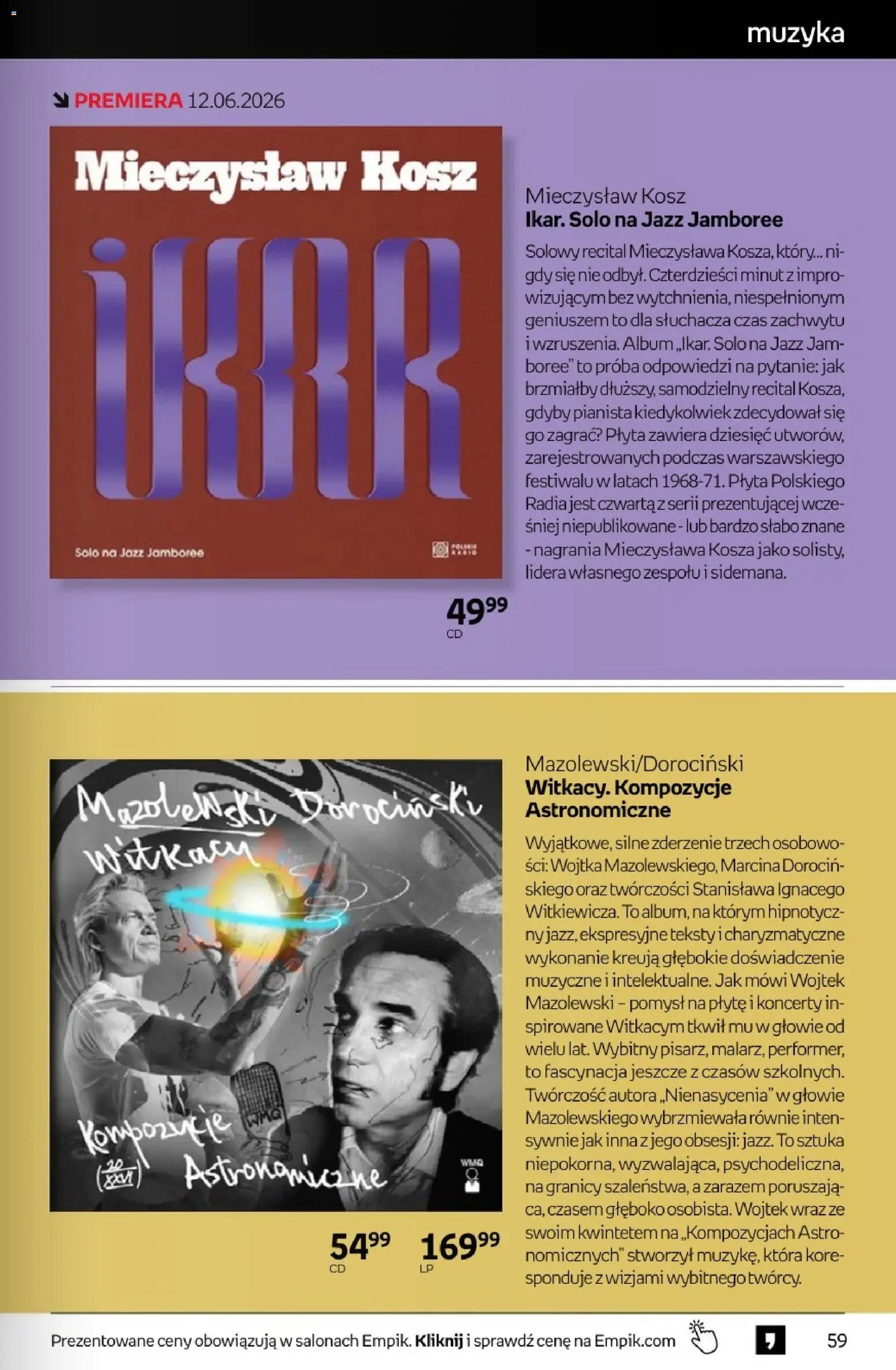 Empik promocje - Tom kultury Muzyka