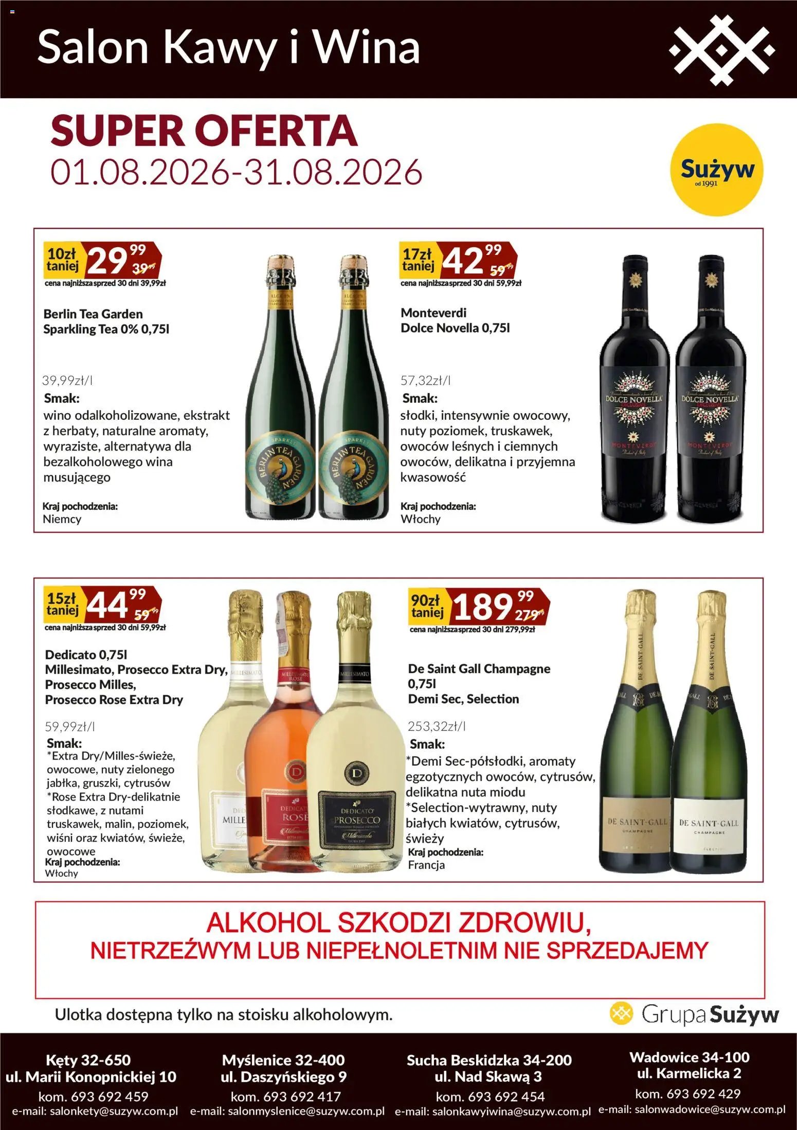 Sużyw gazetka - Salon kawy i wina