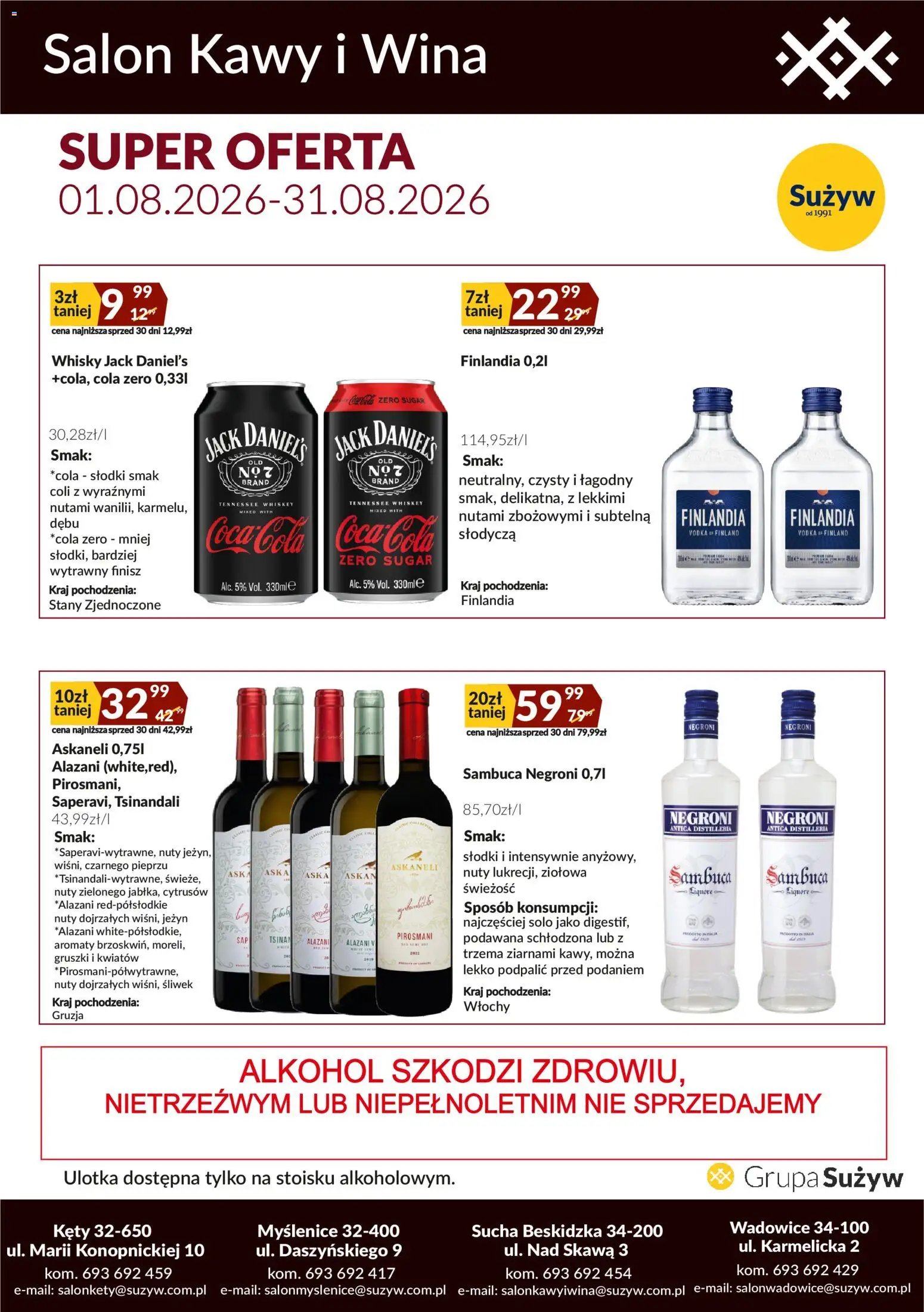 Sużyw gazetka - Salon kawy i wina