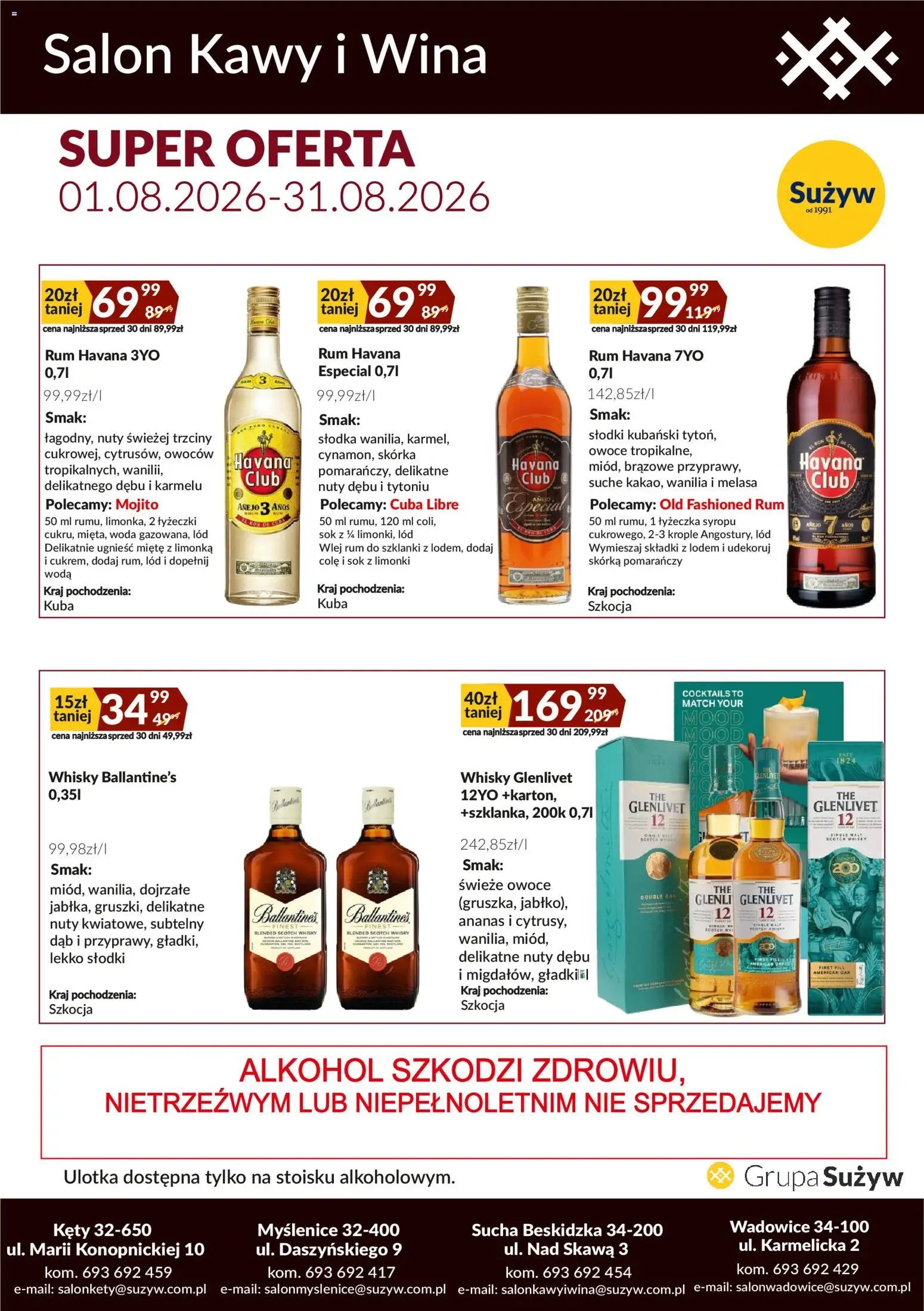 Sużyw gazetka - Salon kawy i wina