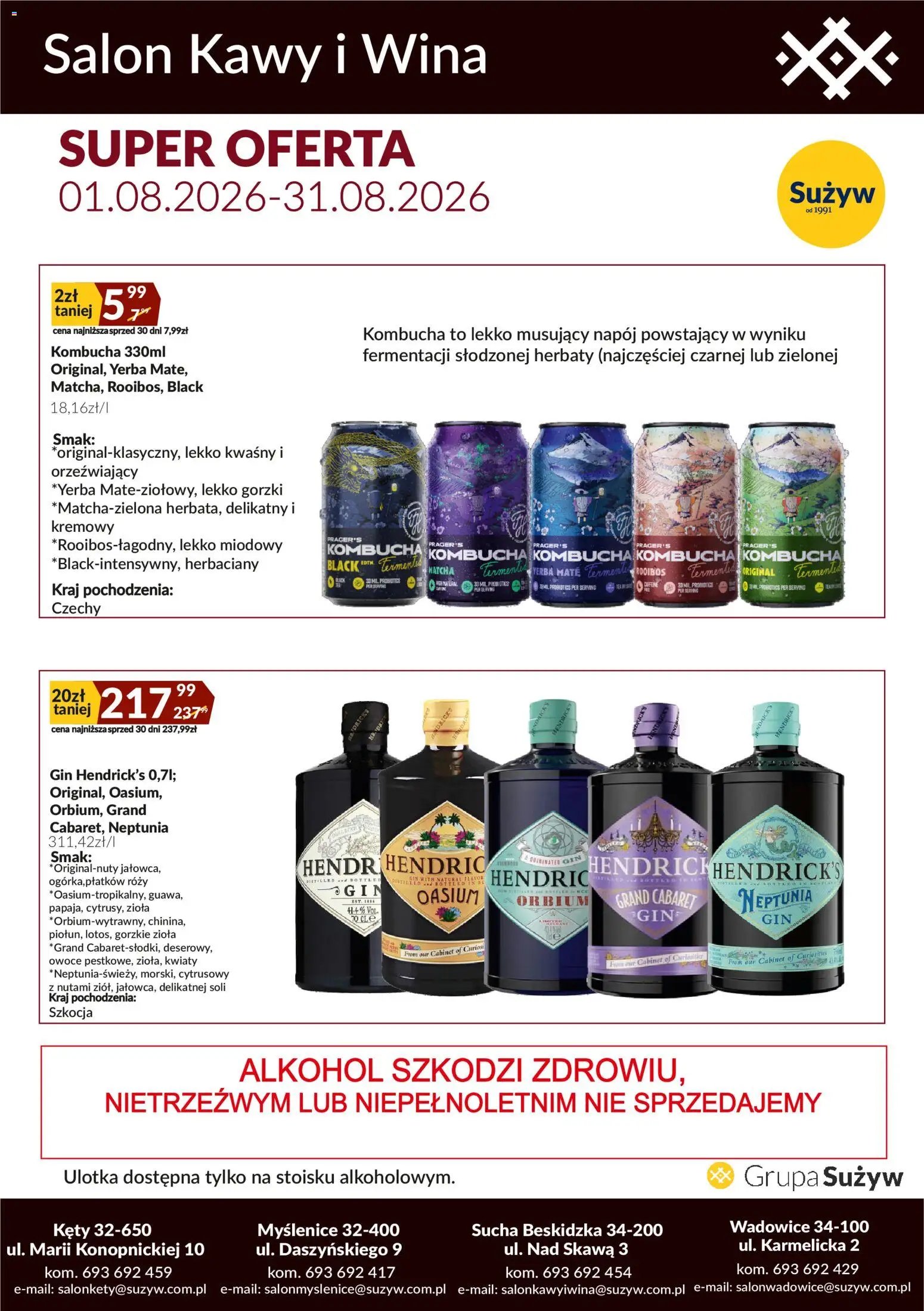 Sużyw gazetka - Salon kawy i wina