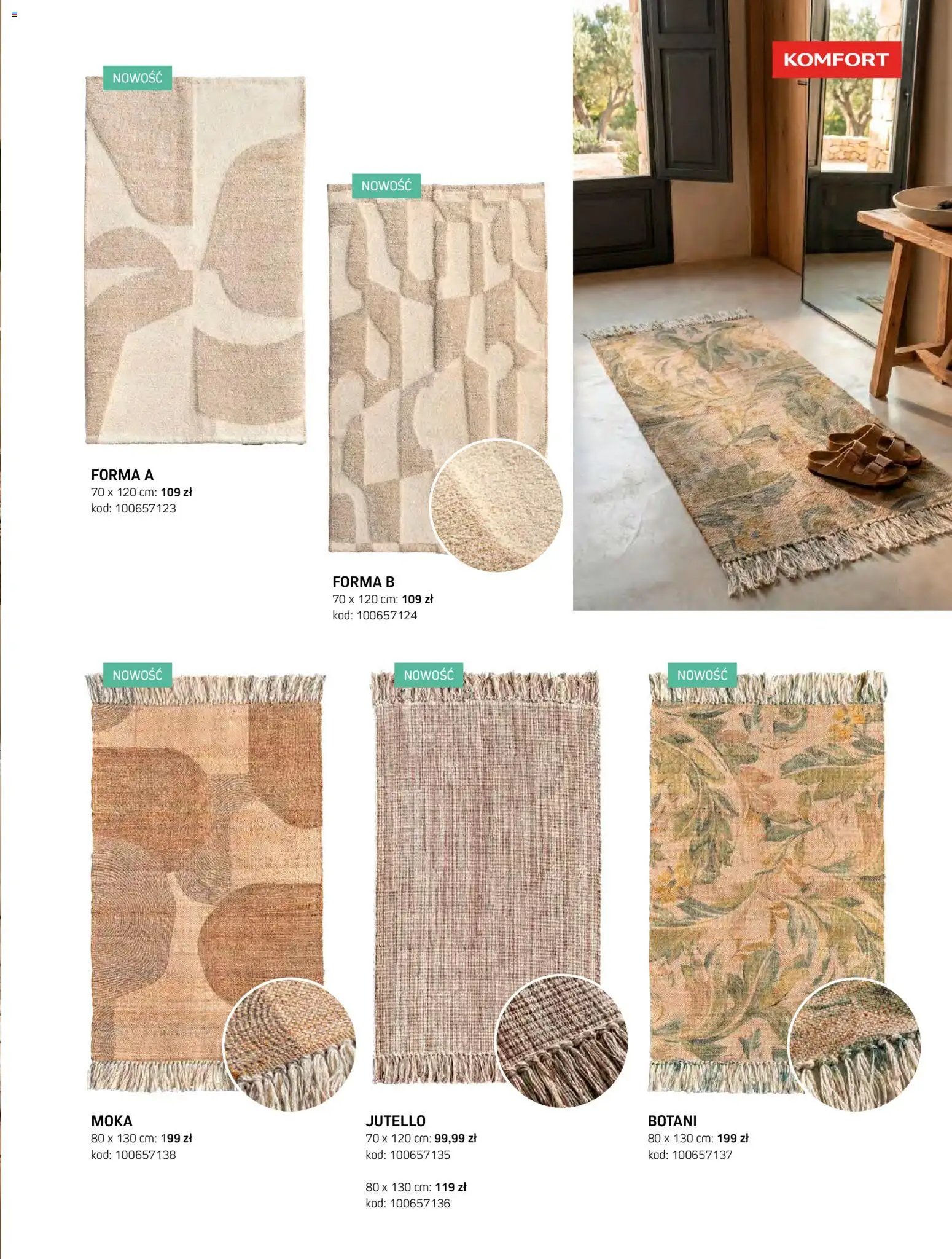 Komfort gazetka - Katalog dywanów