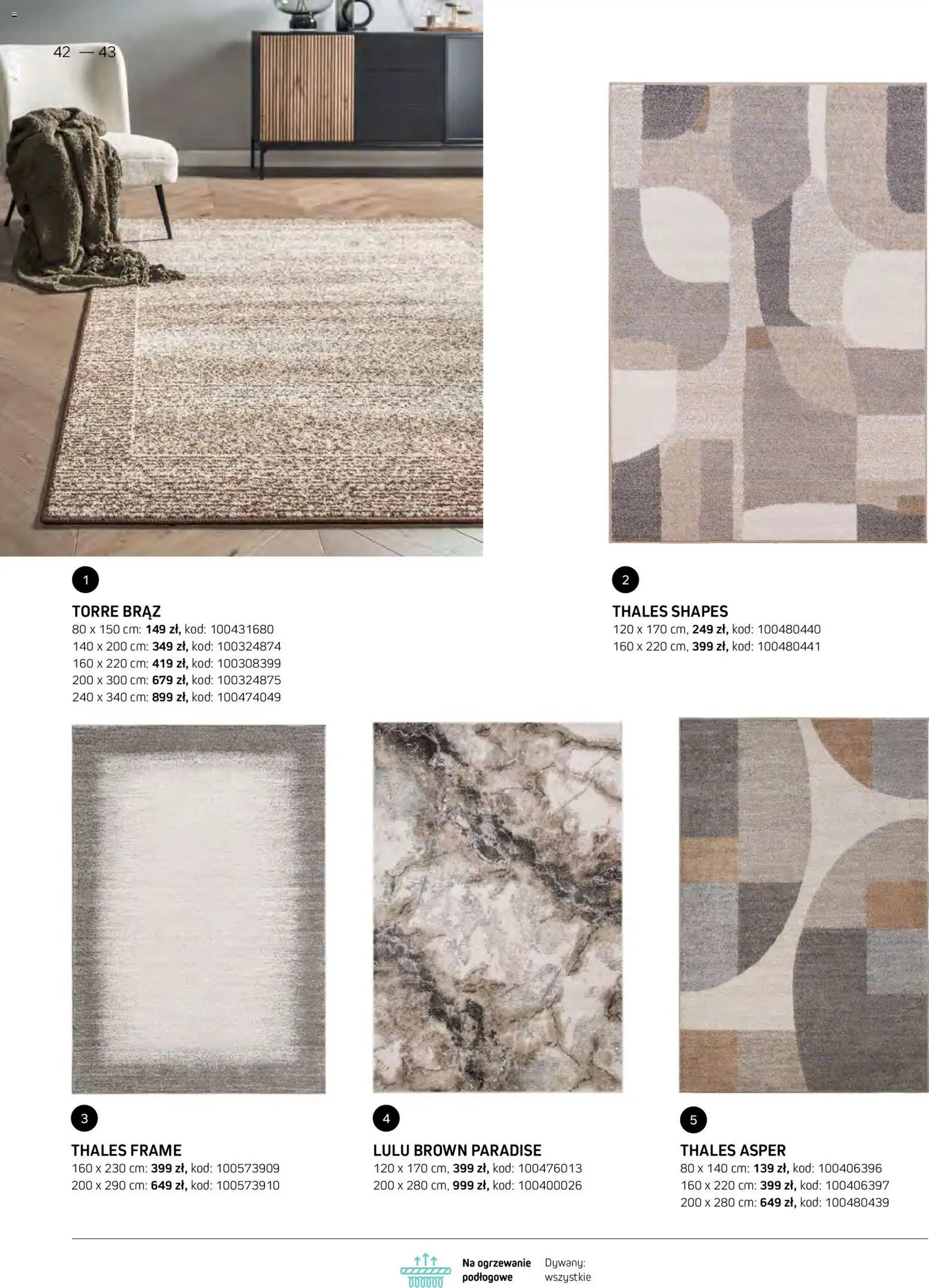 Komfort gazetka - Katalog dywanów