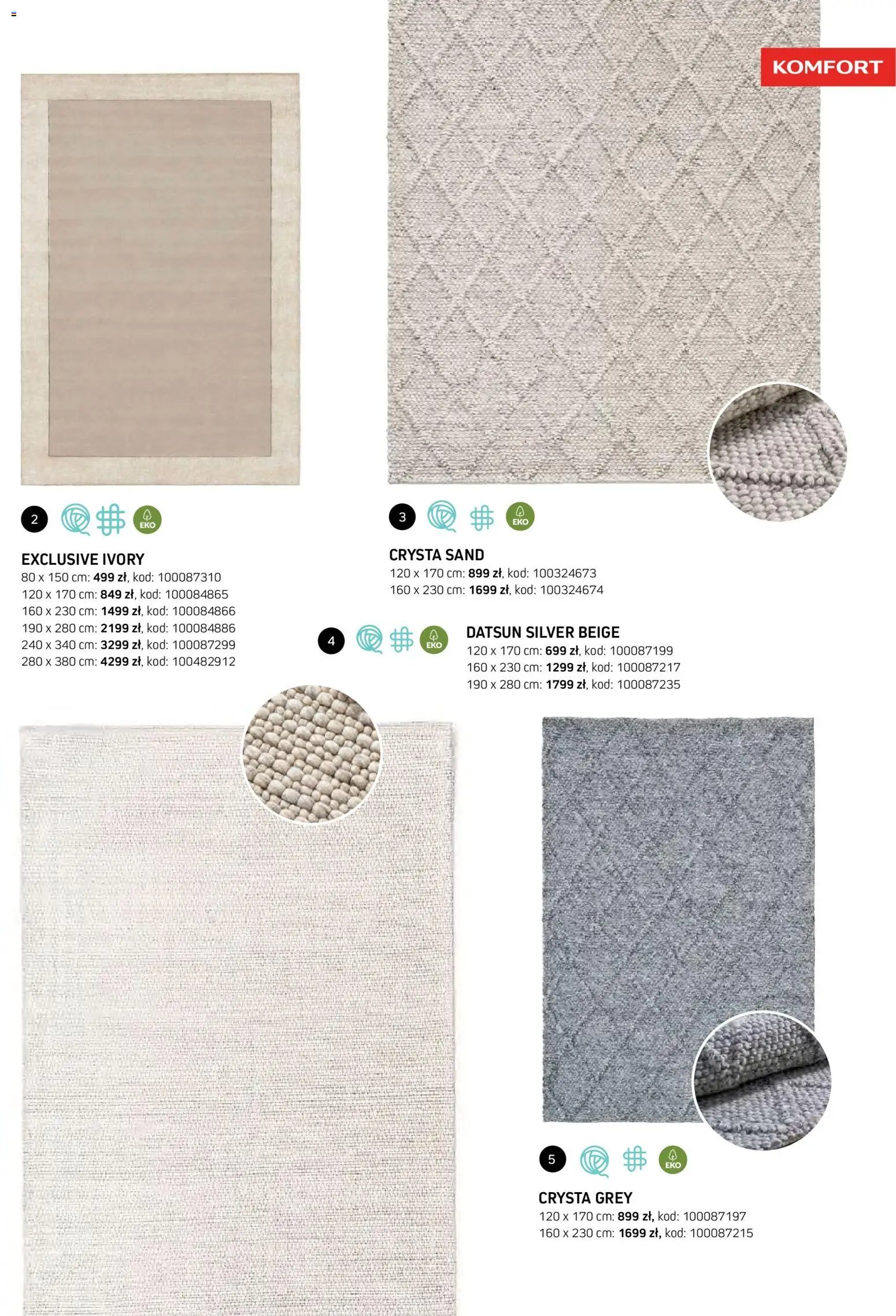 Komfort gazetka - Katalog dywanów