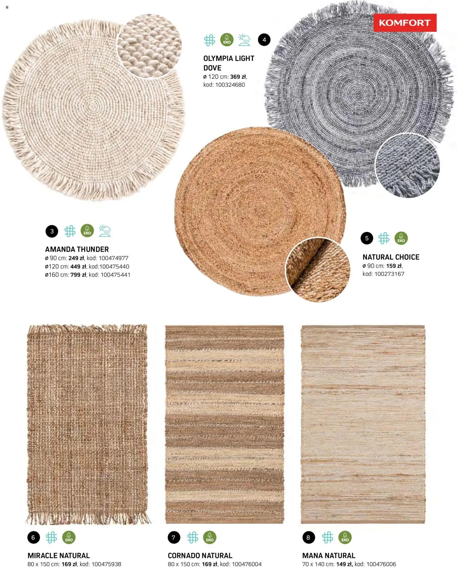 Komfort gazetka - Katalog dywanów