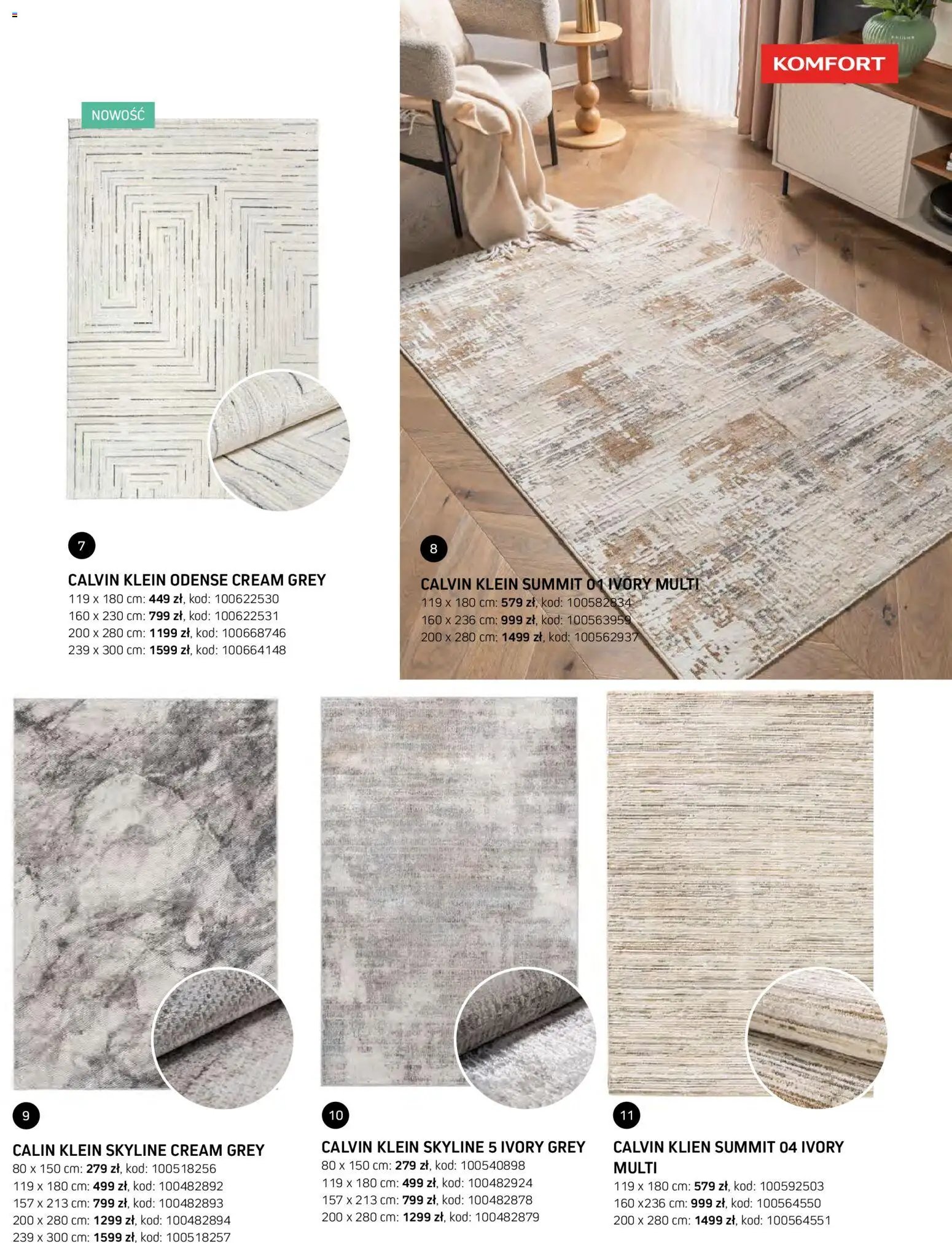 Komfort gazetka - Katalog dywanów