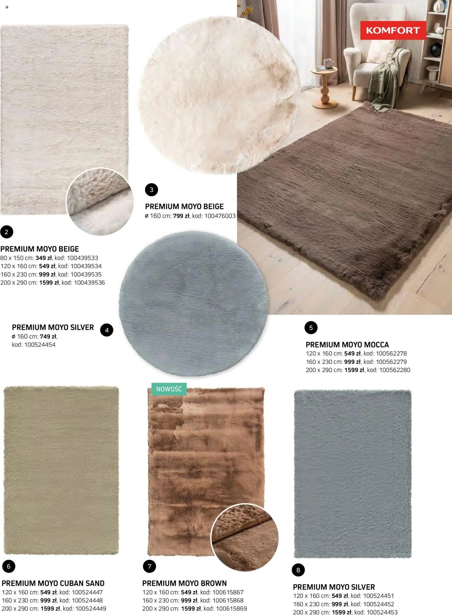 Komfort gazetka - Katalog dywanów