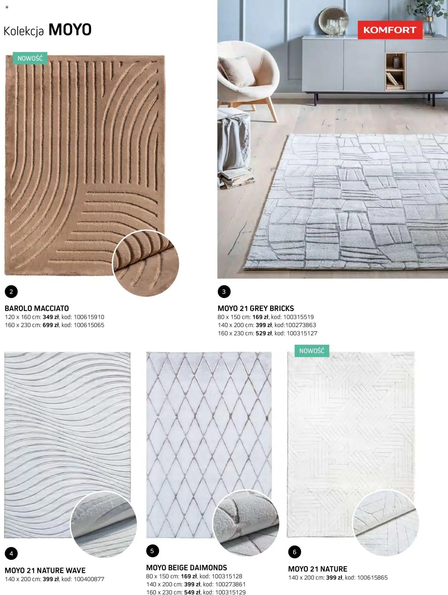 Komfort gazetka - Katalog dywanów