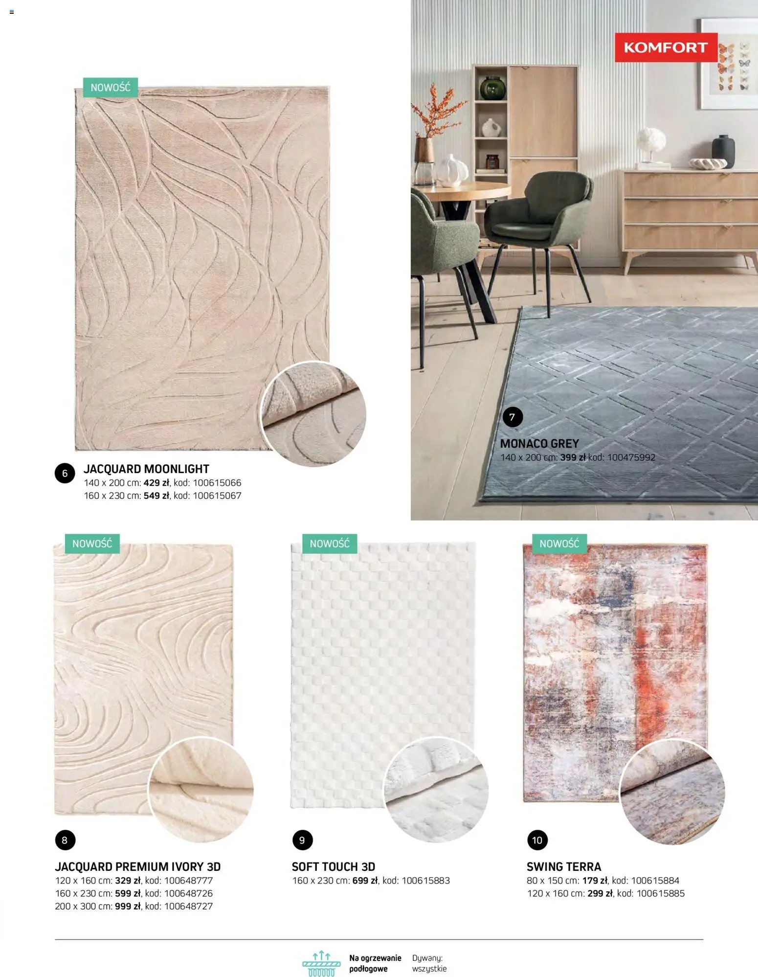 Komfort gazetka - Katalog dywanów