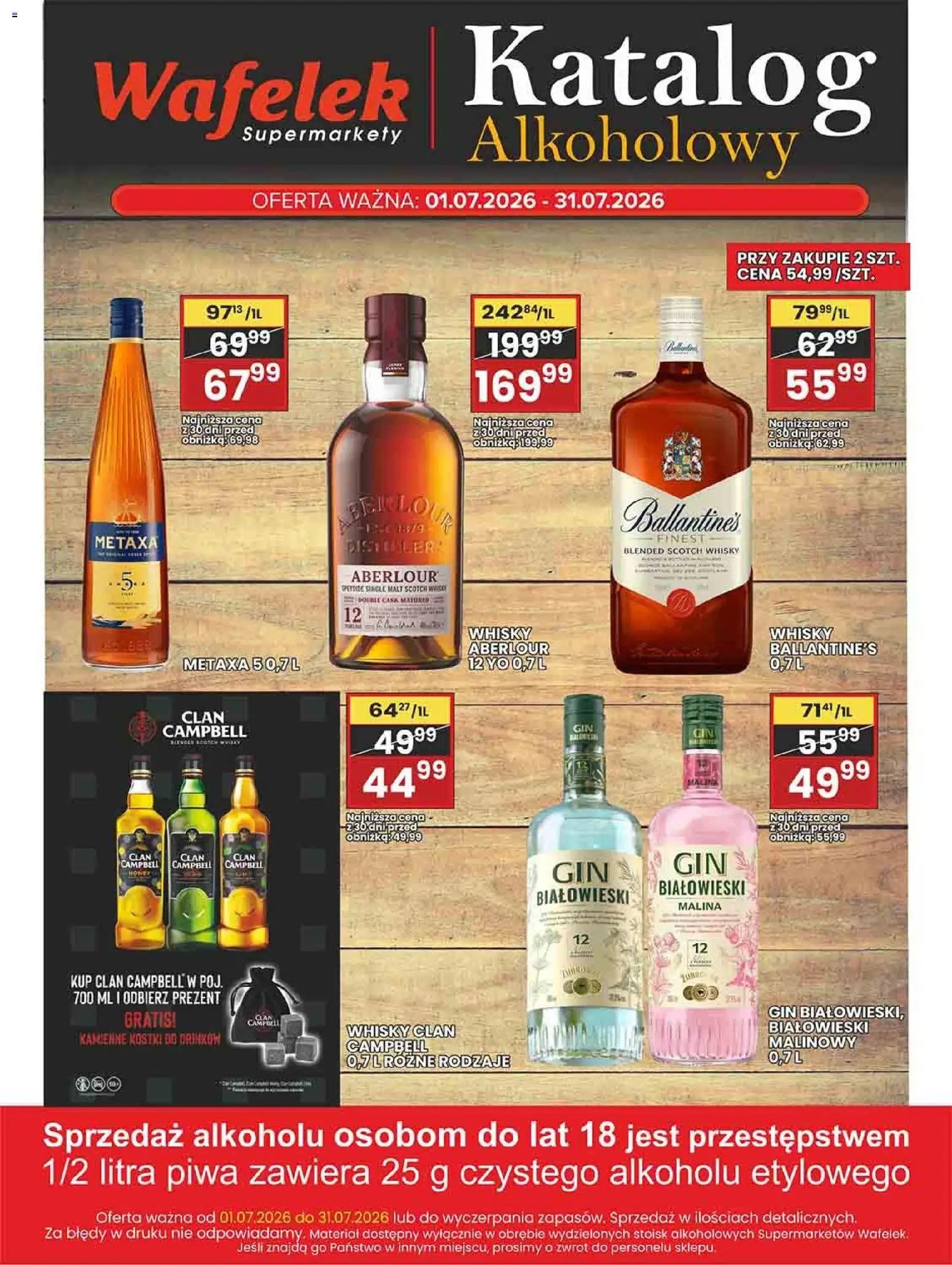 Wafelek gazetka alkoholowa