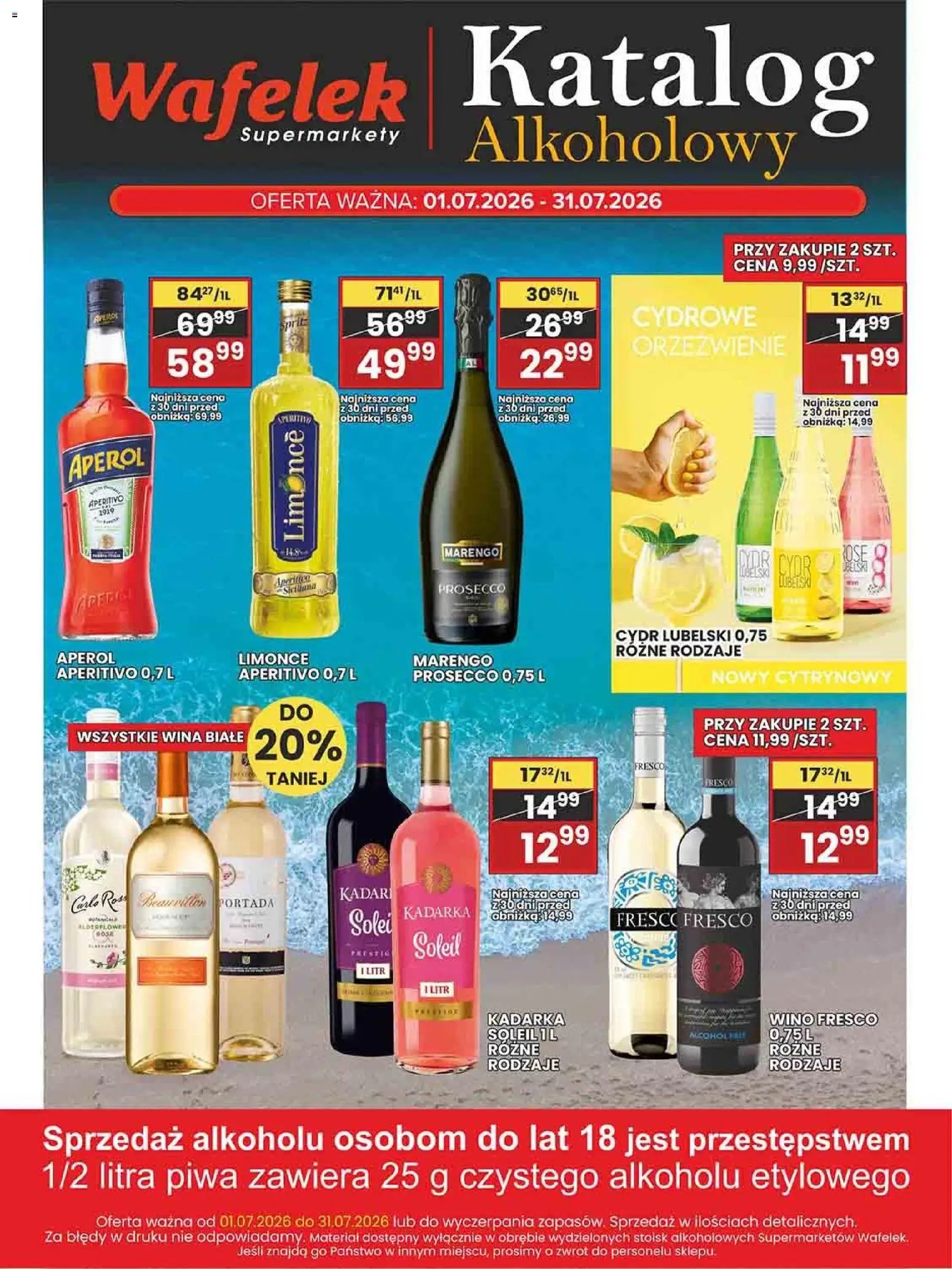 Wafelek gazetka alkoholowa