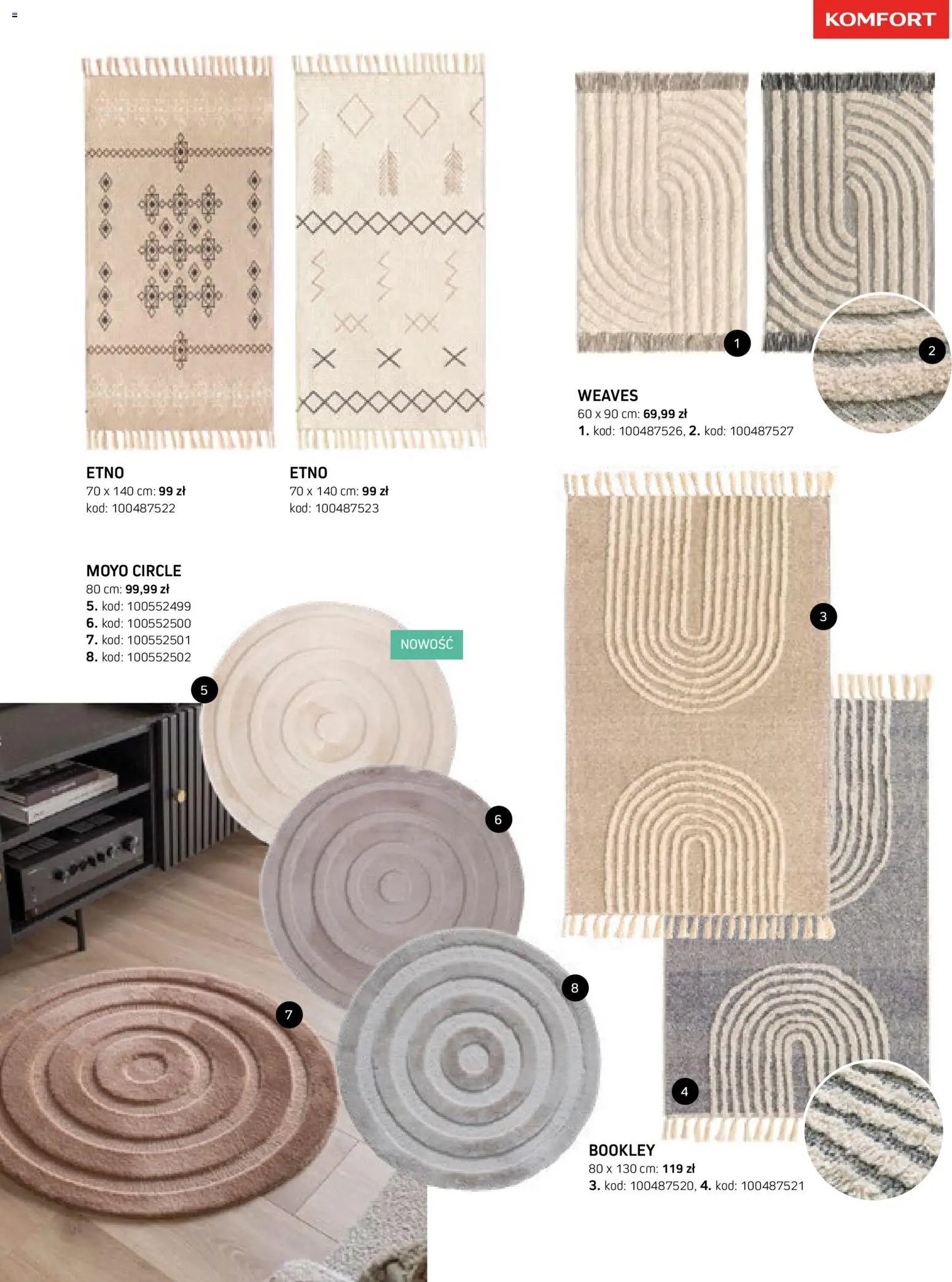 Komfort gazetka - Katalog dywanów