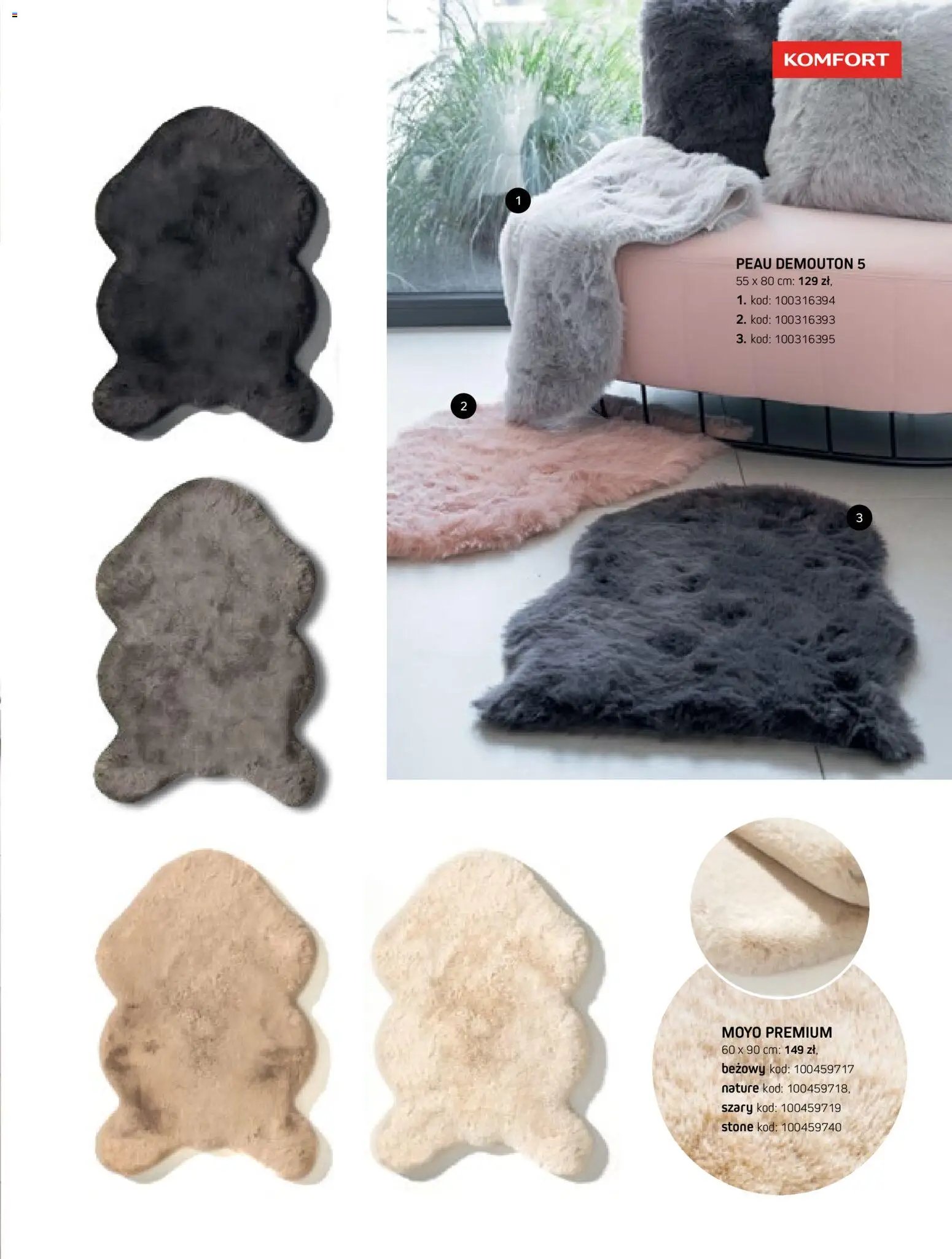Komfort gazetka - Katalog dywanów