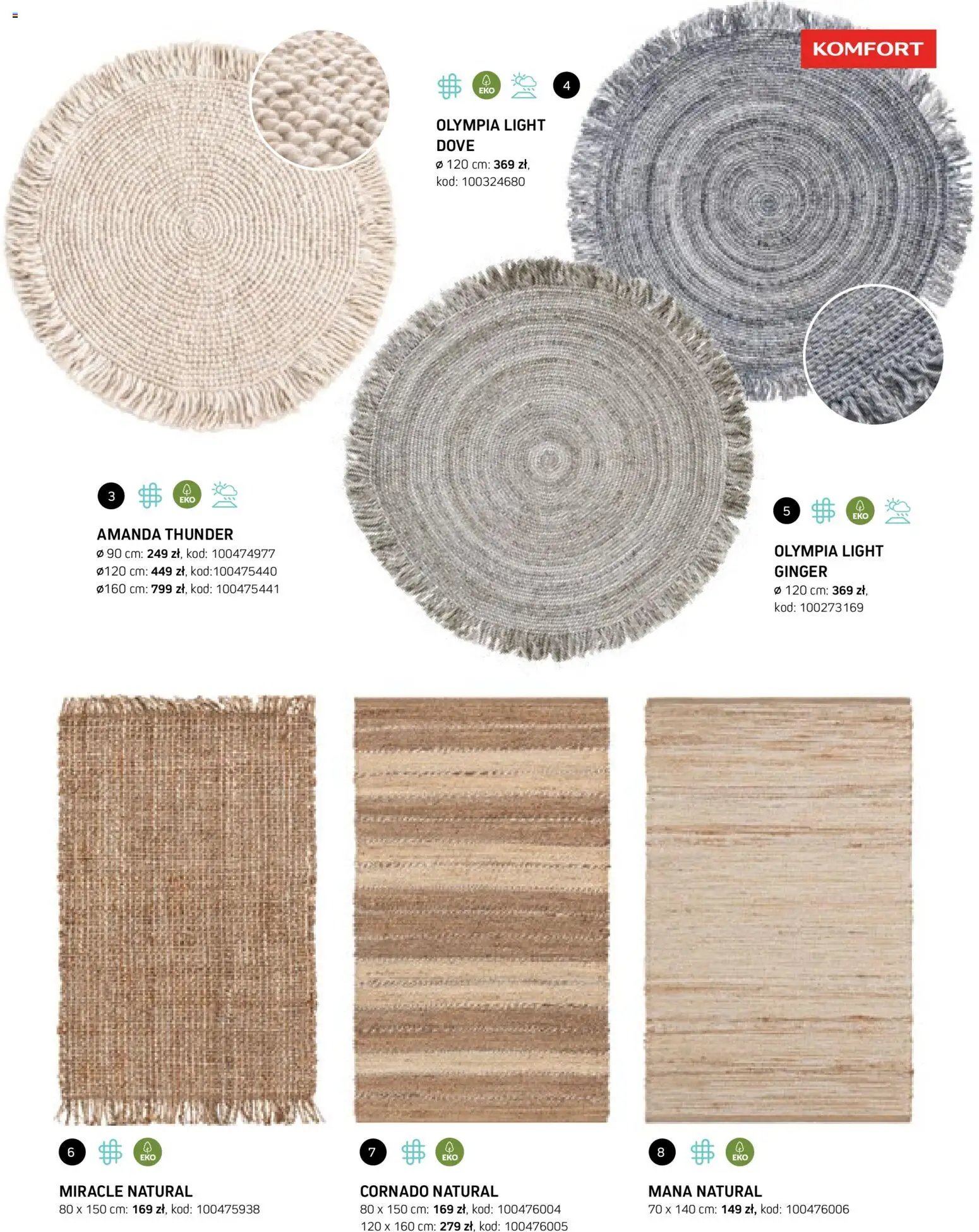 Komfort gazetka - Katalog dywanów