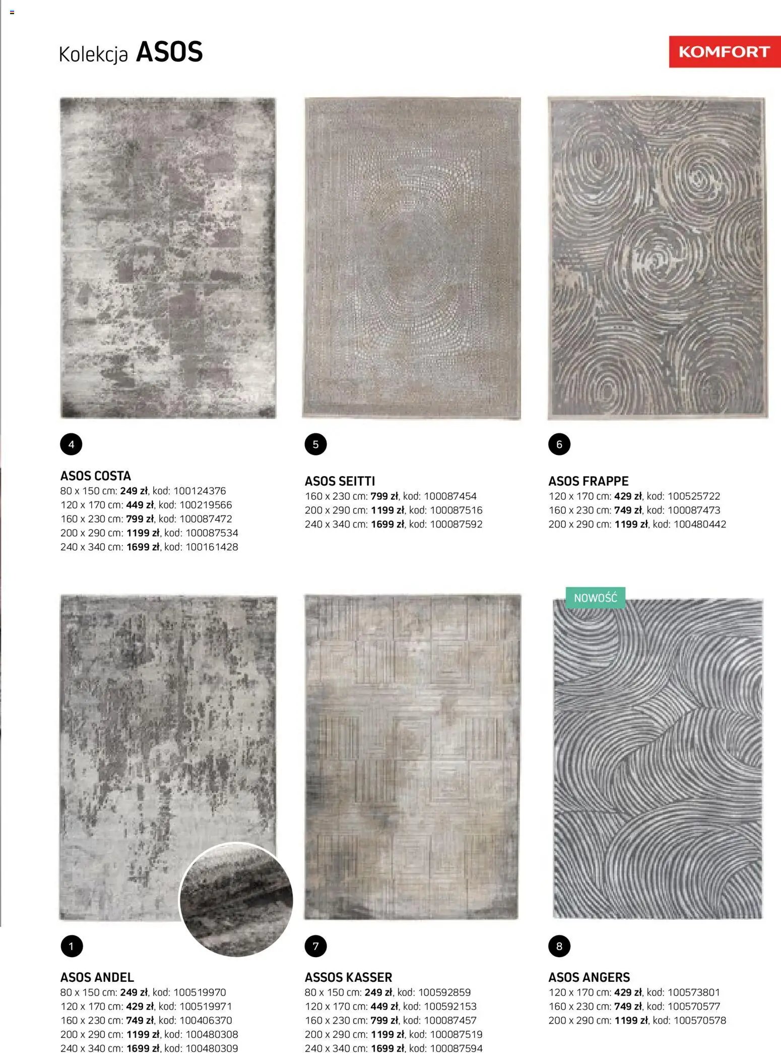 Komfort gazetka - Katalog dywanów
