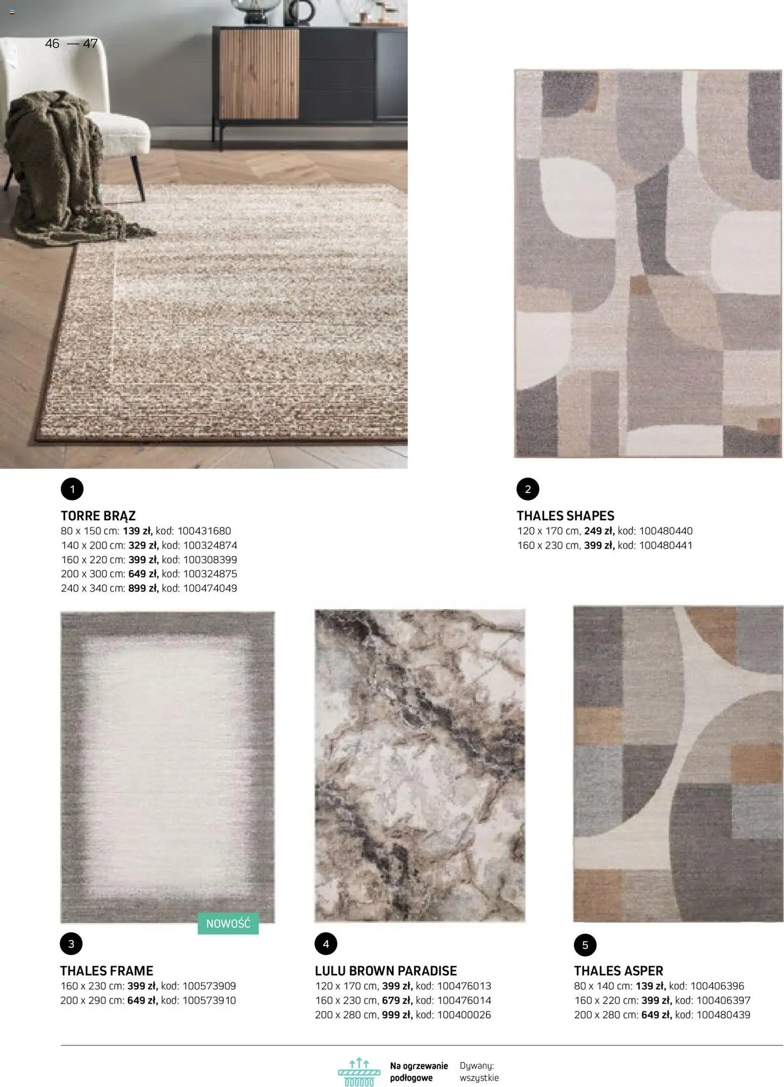 Komfort gazetka - Katalog dywanów