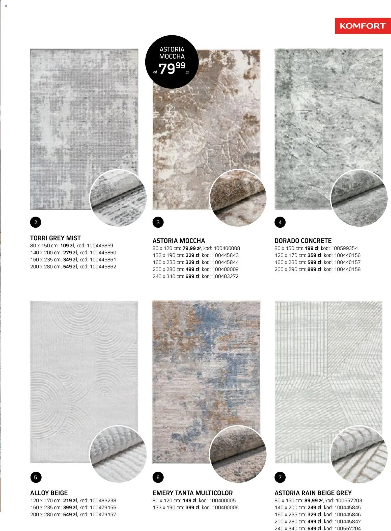 Komfort gazetka - Katalog dywanów