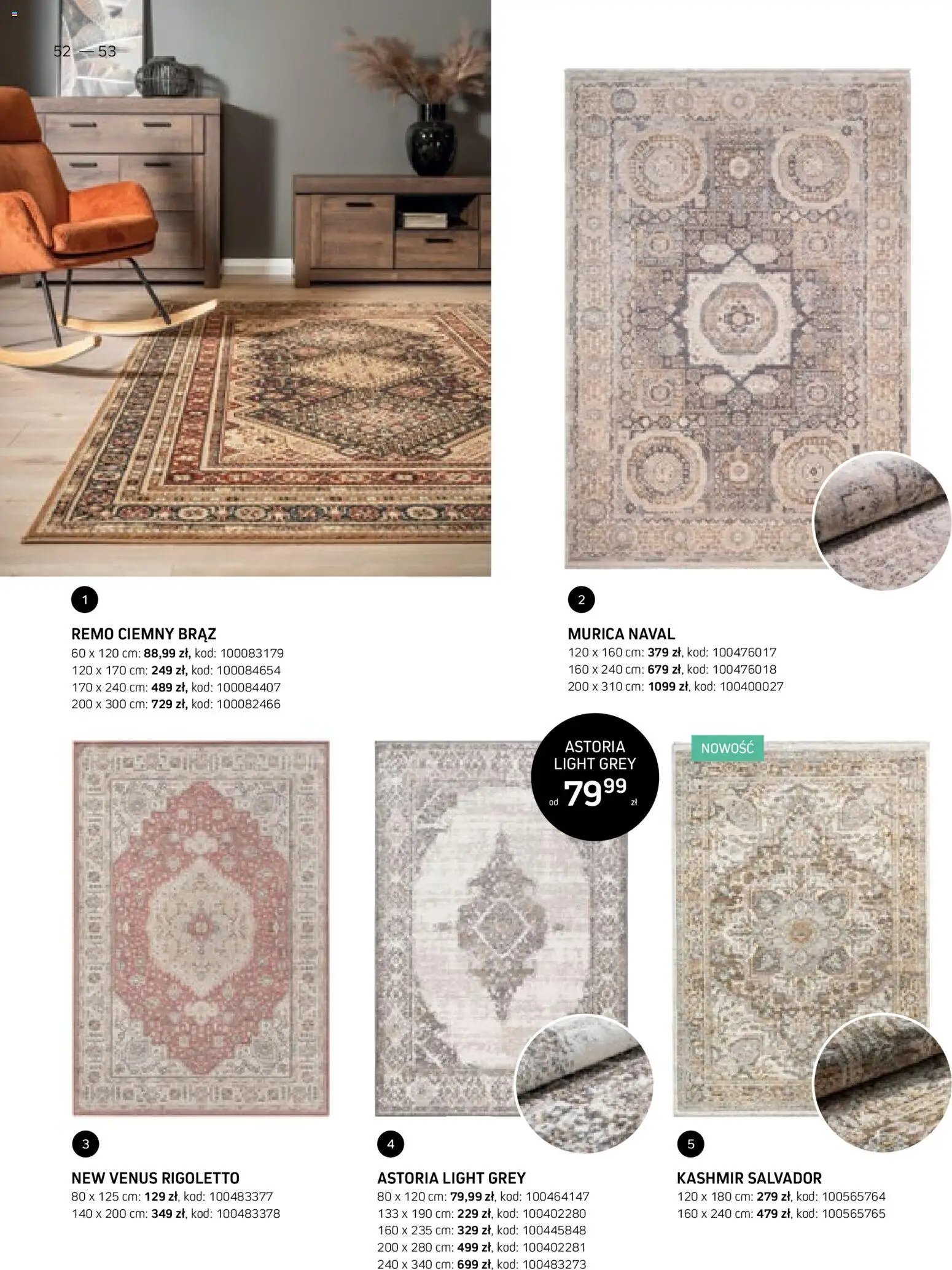 Komfort gazetka - Katalog dywanów