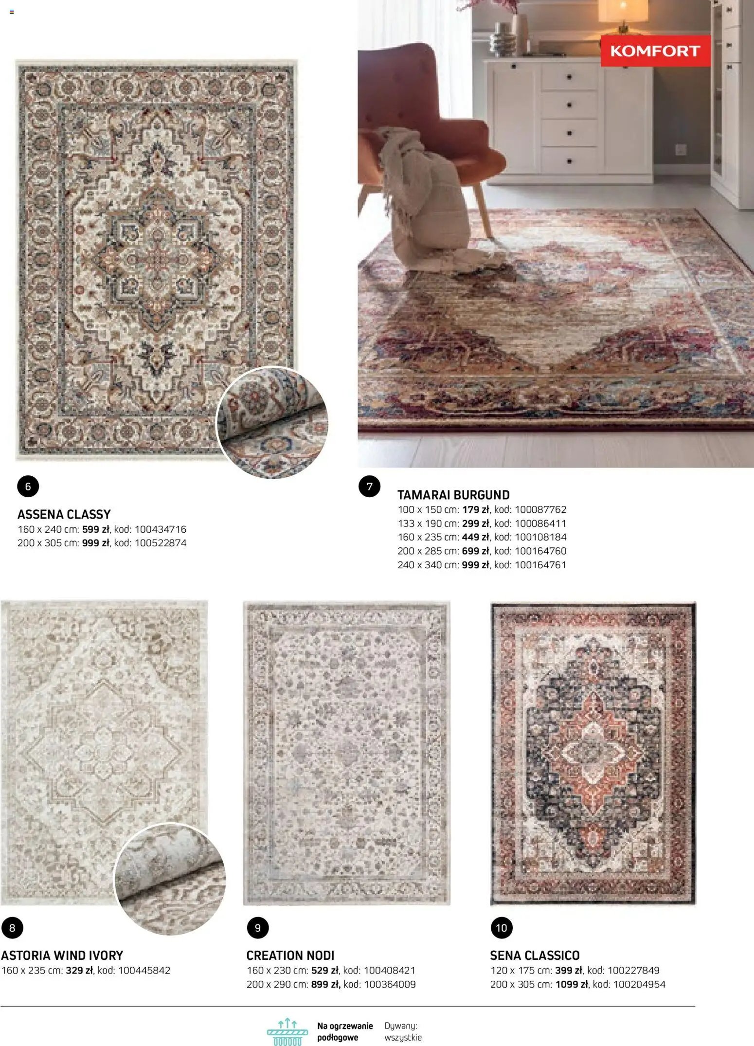 Komfort gazetka - Katalog dywanów