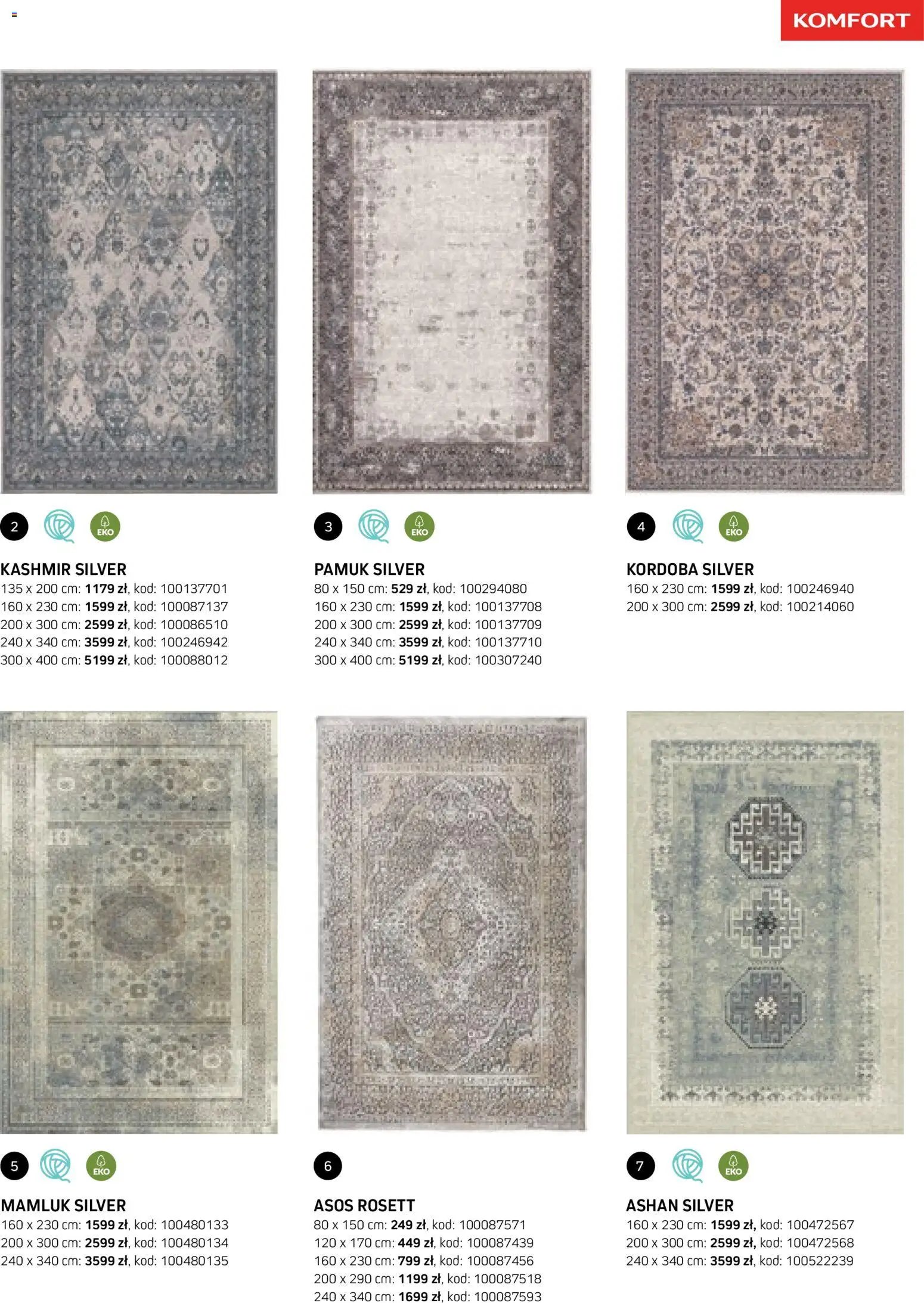 Komfort gazetka - Katalog dywanów